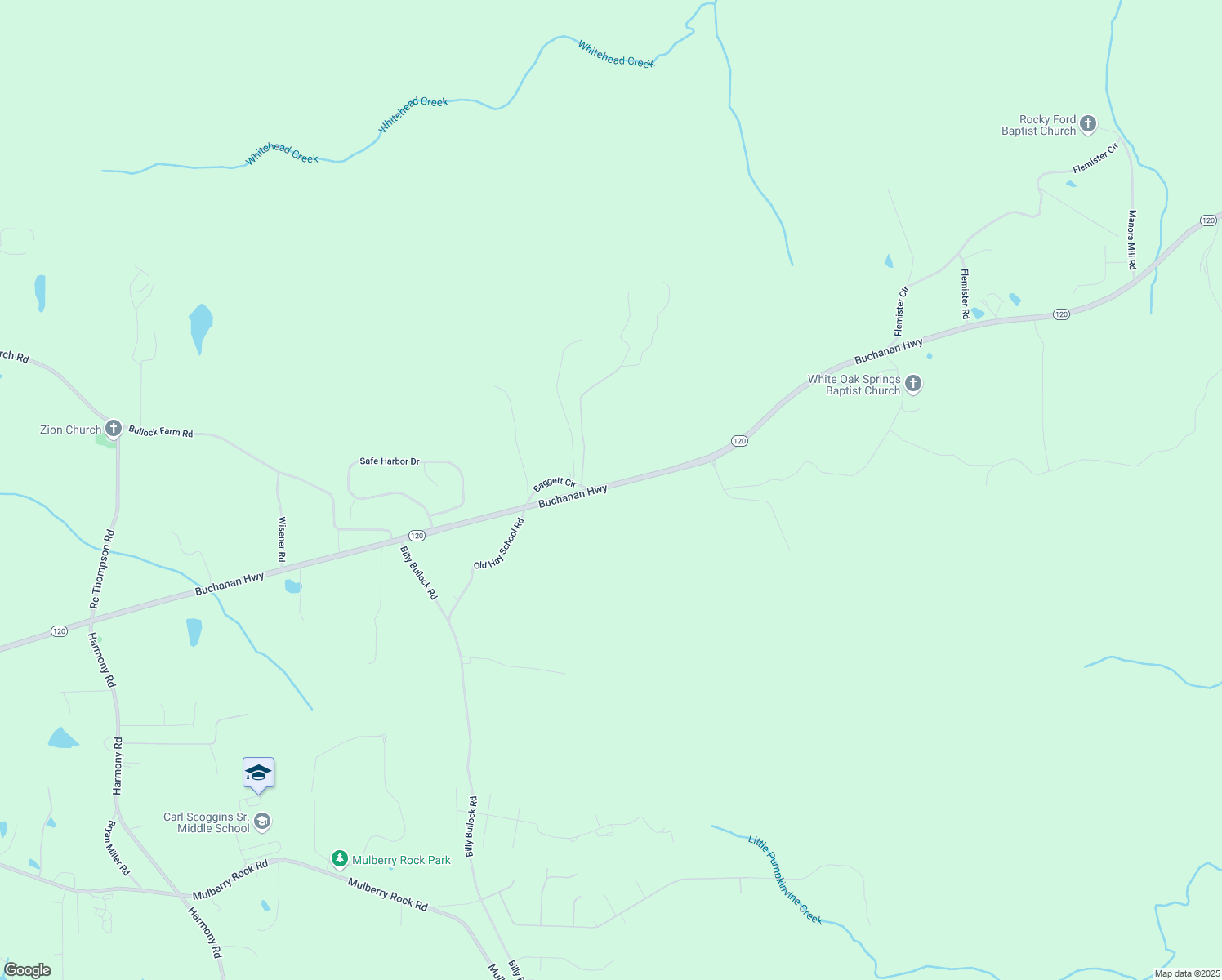 map of restaurants, bars, coffee shops, grocery stores, and more near 6925 Buchanan Highway in Dallas