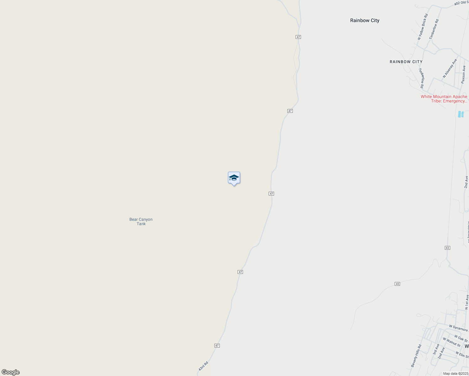 map of restaurants, bars, coffee shops, grocery stores, and more near in Whiteriver