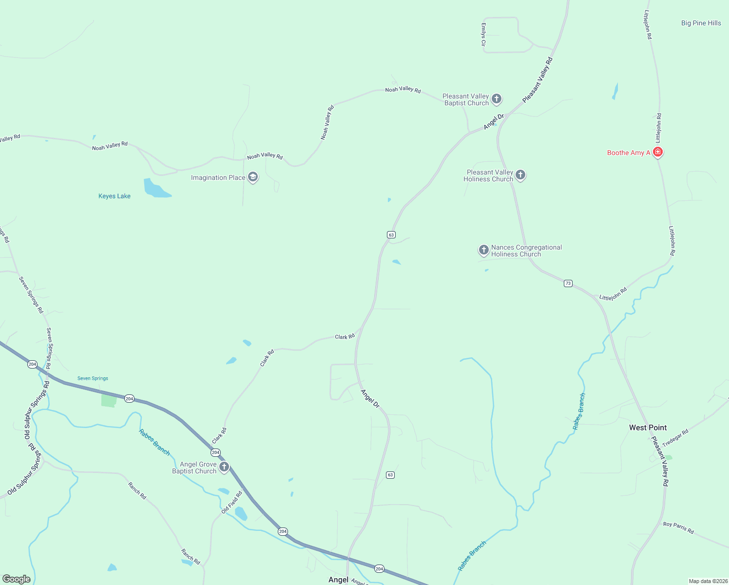 map of restaurants, bars, coffee shops, grocery stores, and more near 1415 Angel Drive in Jacksonville