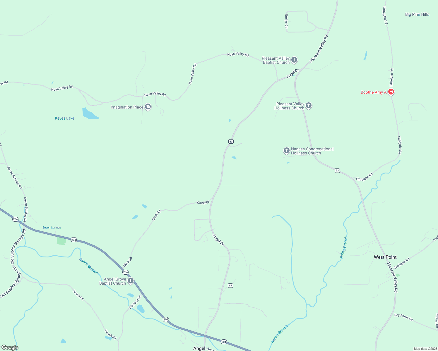 map of restaurants, bars, coffee shops, grocery stores, and more near 1415 Angel Drive in Jacksonville
