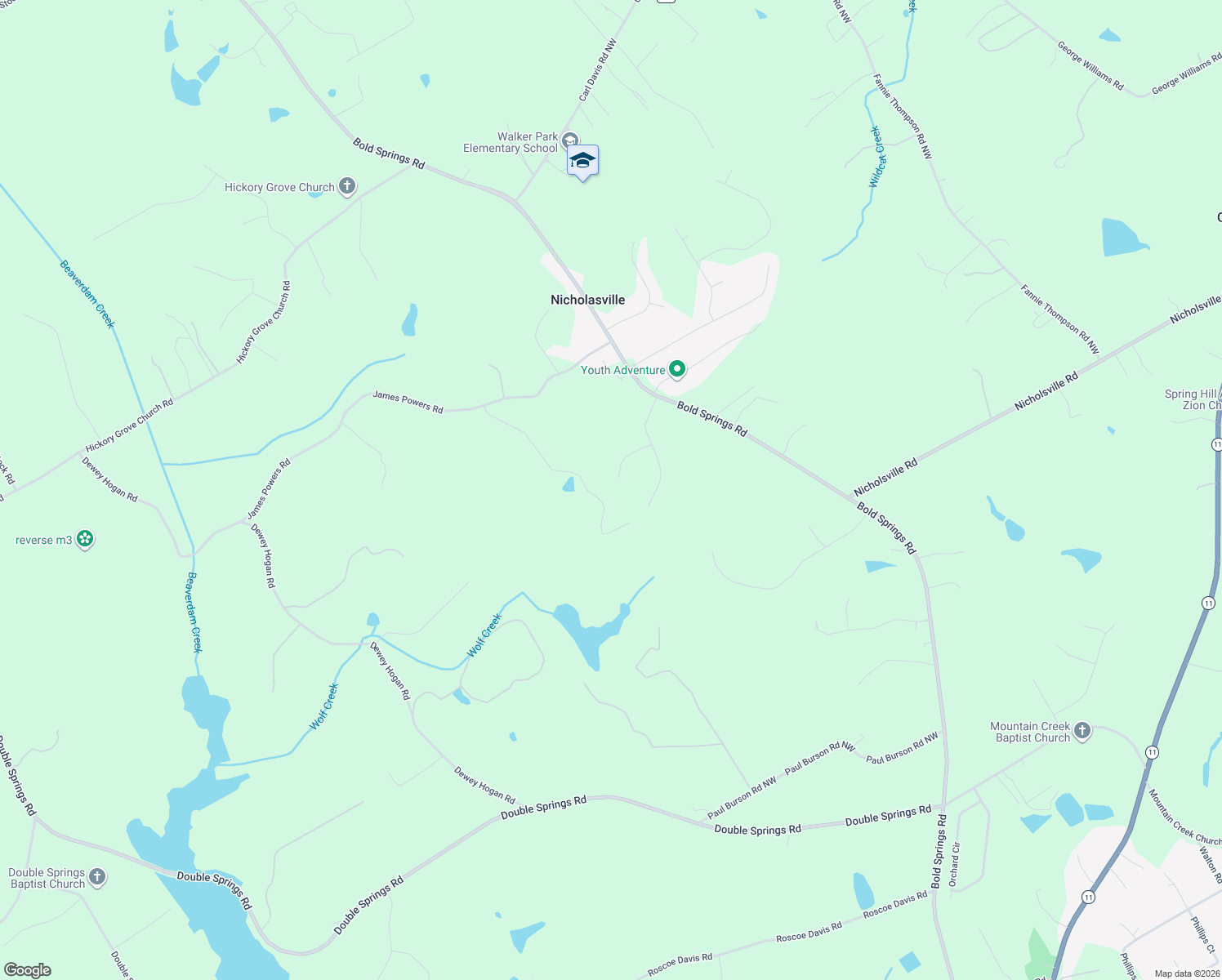 map of restaurants, bars, coffee shops, grocery stores, and more near 2321 Pebble Trail in Monroe