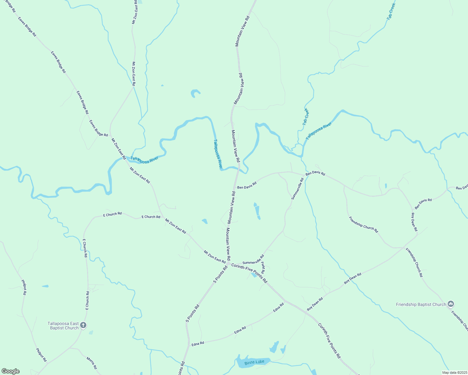 map of restaurants, bars, coffee shops, grocery stores, and more near 122 Mountain View Road in Buchanan