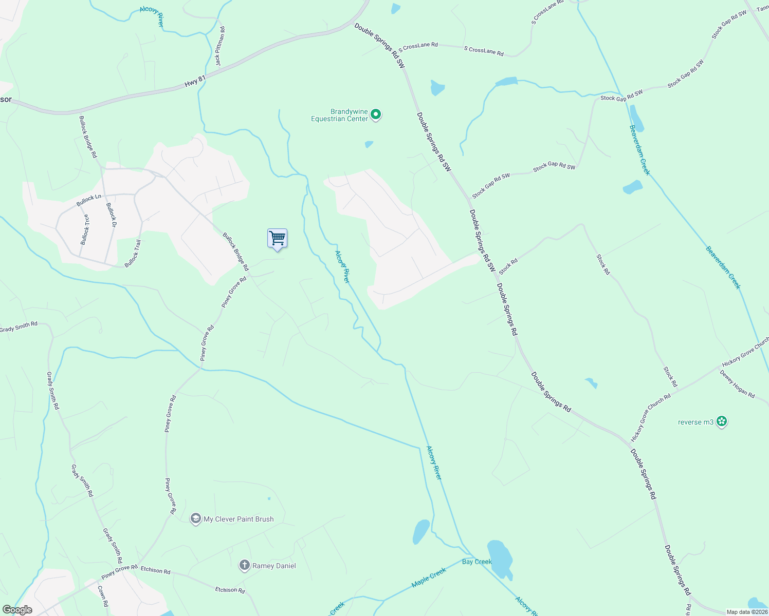 map of restaurants, bars, coffee shops, grocery stores, and more near 404 Arbor Circle in Monroe