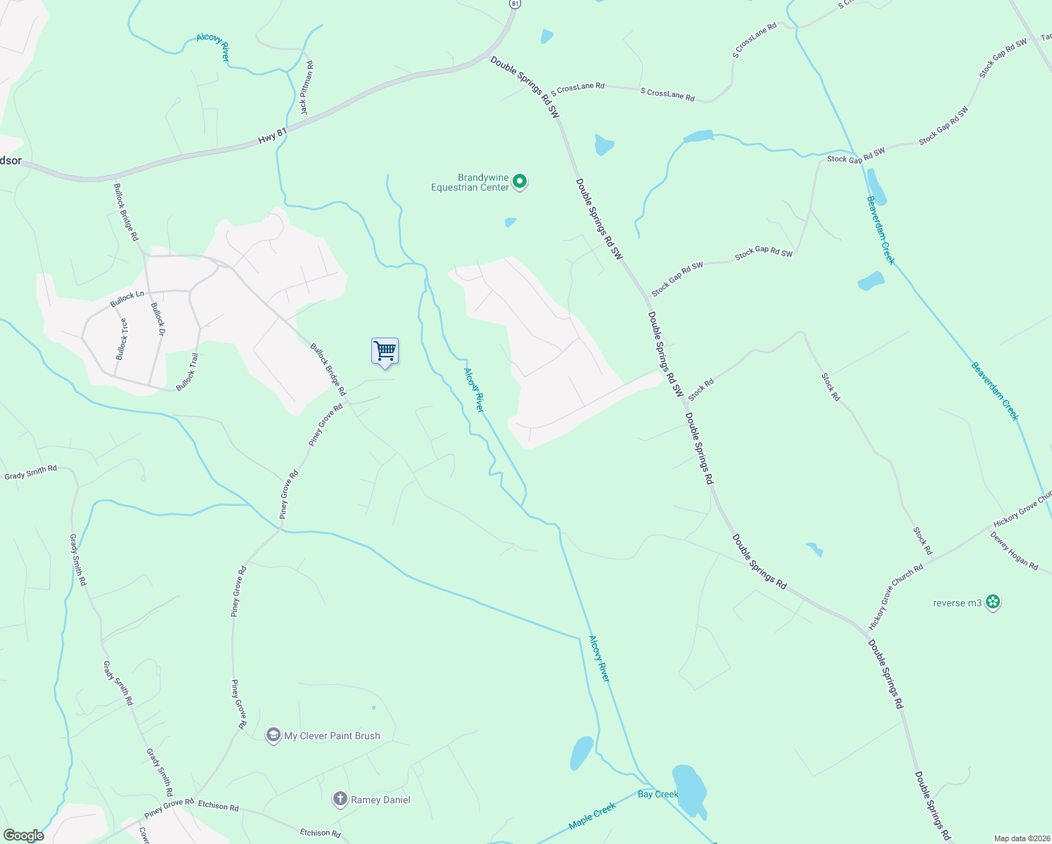 map of restaurants, bars, coffee shops, grocery stores, and more near 347 Arbor Road South West in Monroe