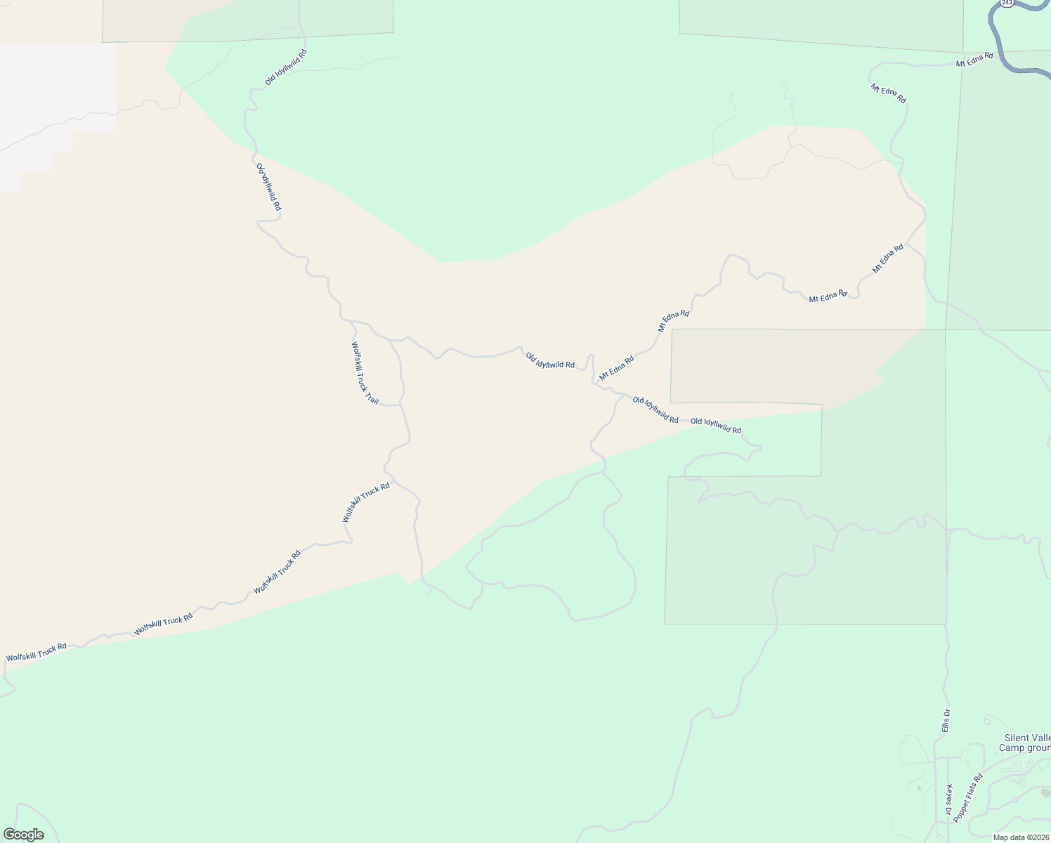 map of restaurants, bars, coffee shops, grocery stores, and more near Old Idyllwild Road in Banning