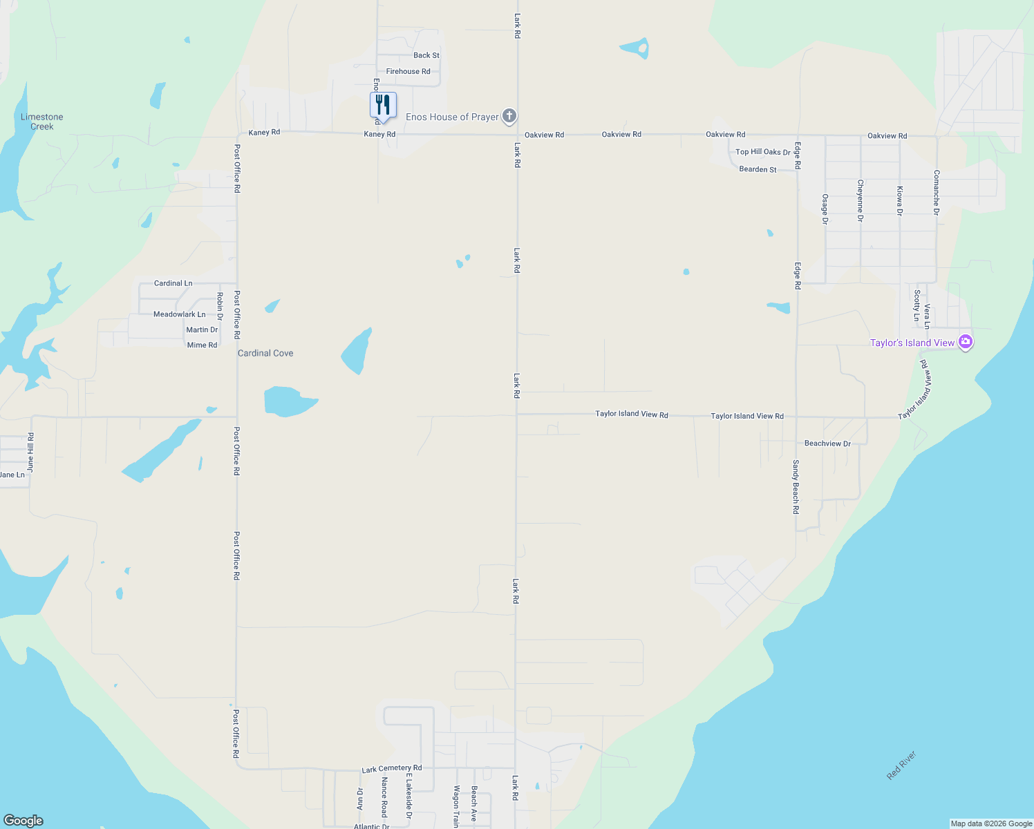 map of restaurants, bars, coffee shops, grocery stores, and more near Lark Rd in Kingston
