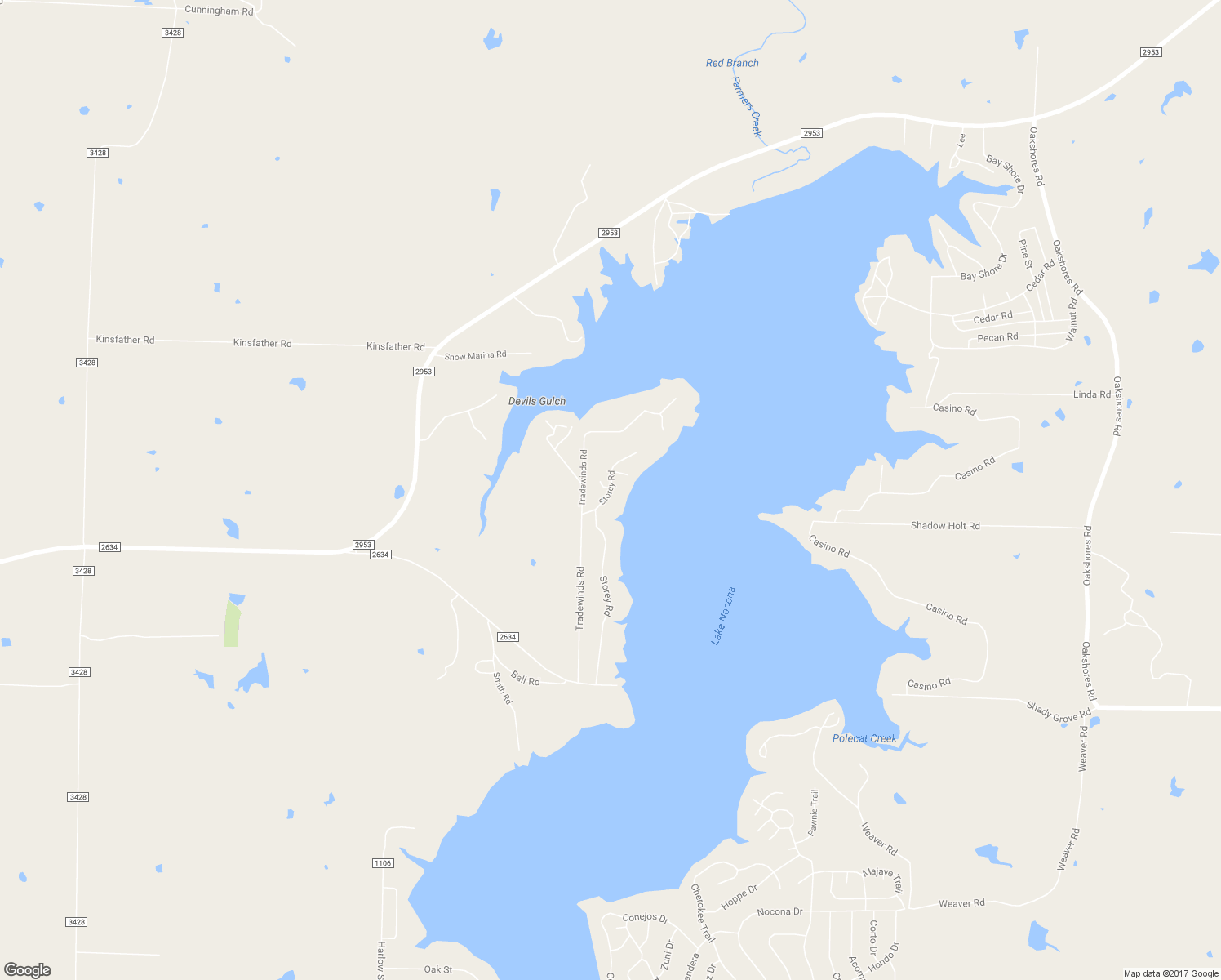 map of restaurants, bars, coffee shops, grocery stores, and more near 889 Storey Road in Nocona