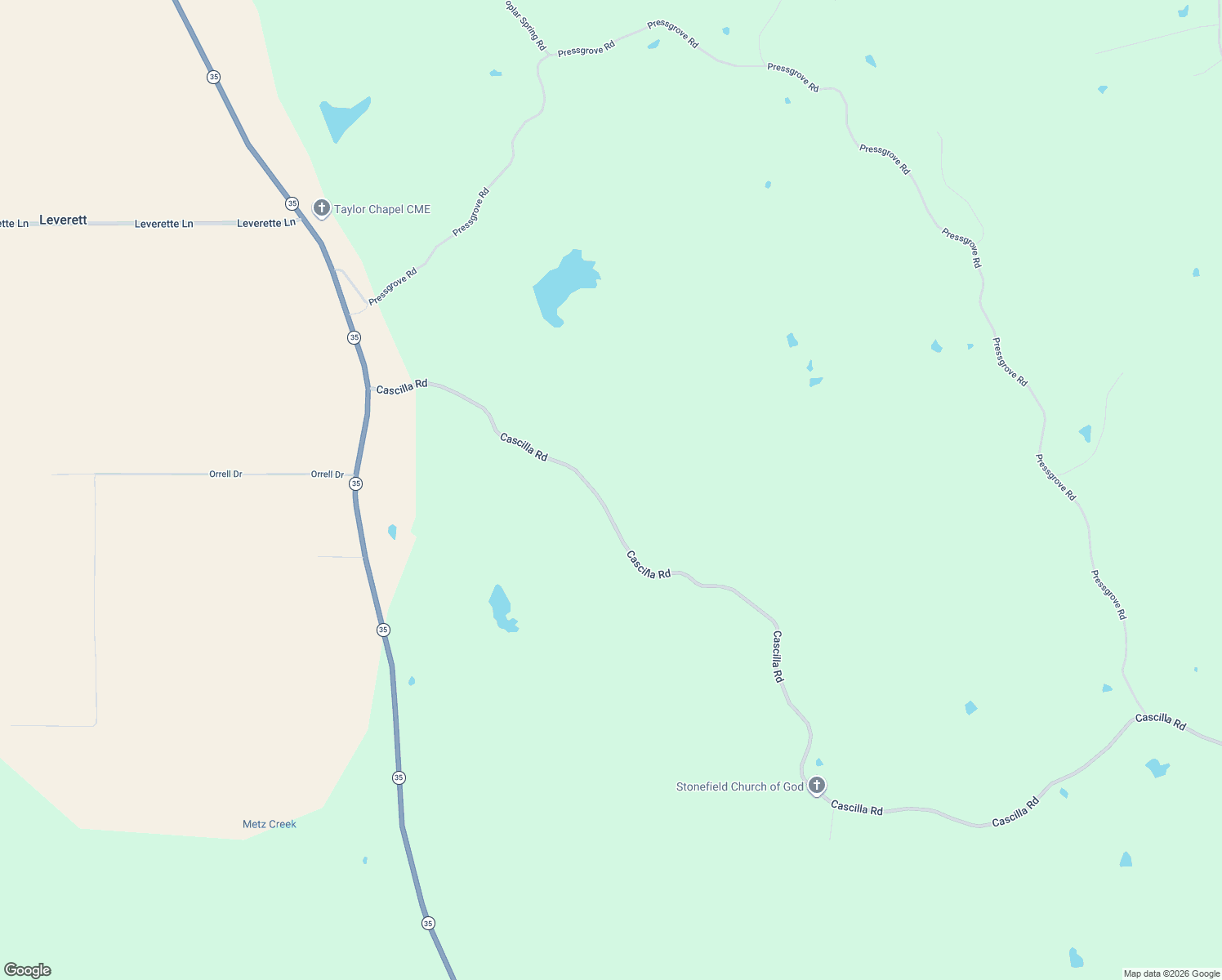 map of restaurants, bars, coffee shops, grocery stores, and more near 1747 Cascilla Road in Cascilla