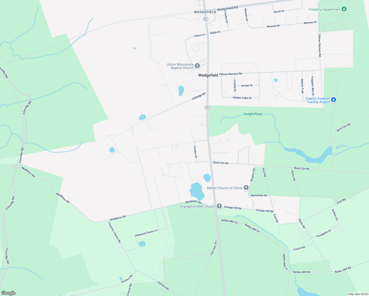 map of restaurants, bars, coffee shops, grocery stores, and more near 6350 Cougar Way in Wedgefield