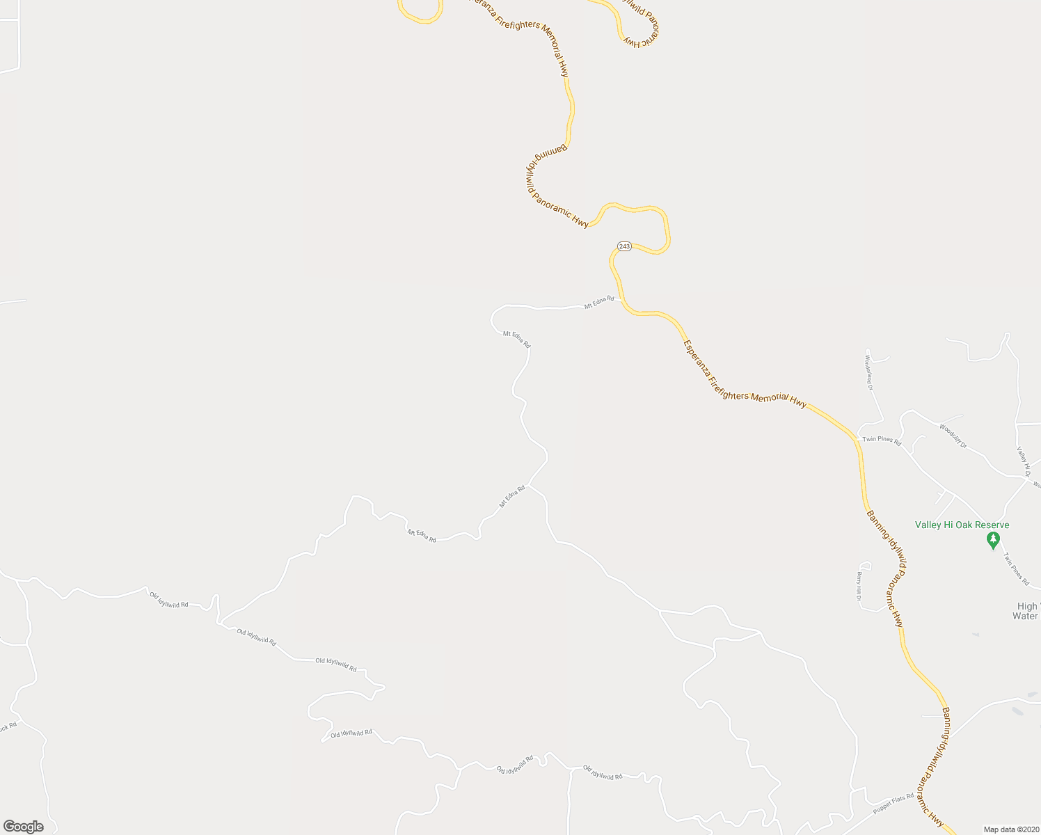 map of restaurants, bars, coffee shops, grocery stores, and more near Mount Edna Road in Riverside County