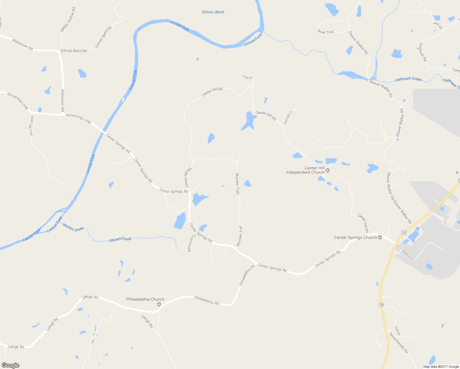 map of restaurants, bars, coffee shops, grocery stores, and more near 557 Skyview Trail in Trafford