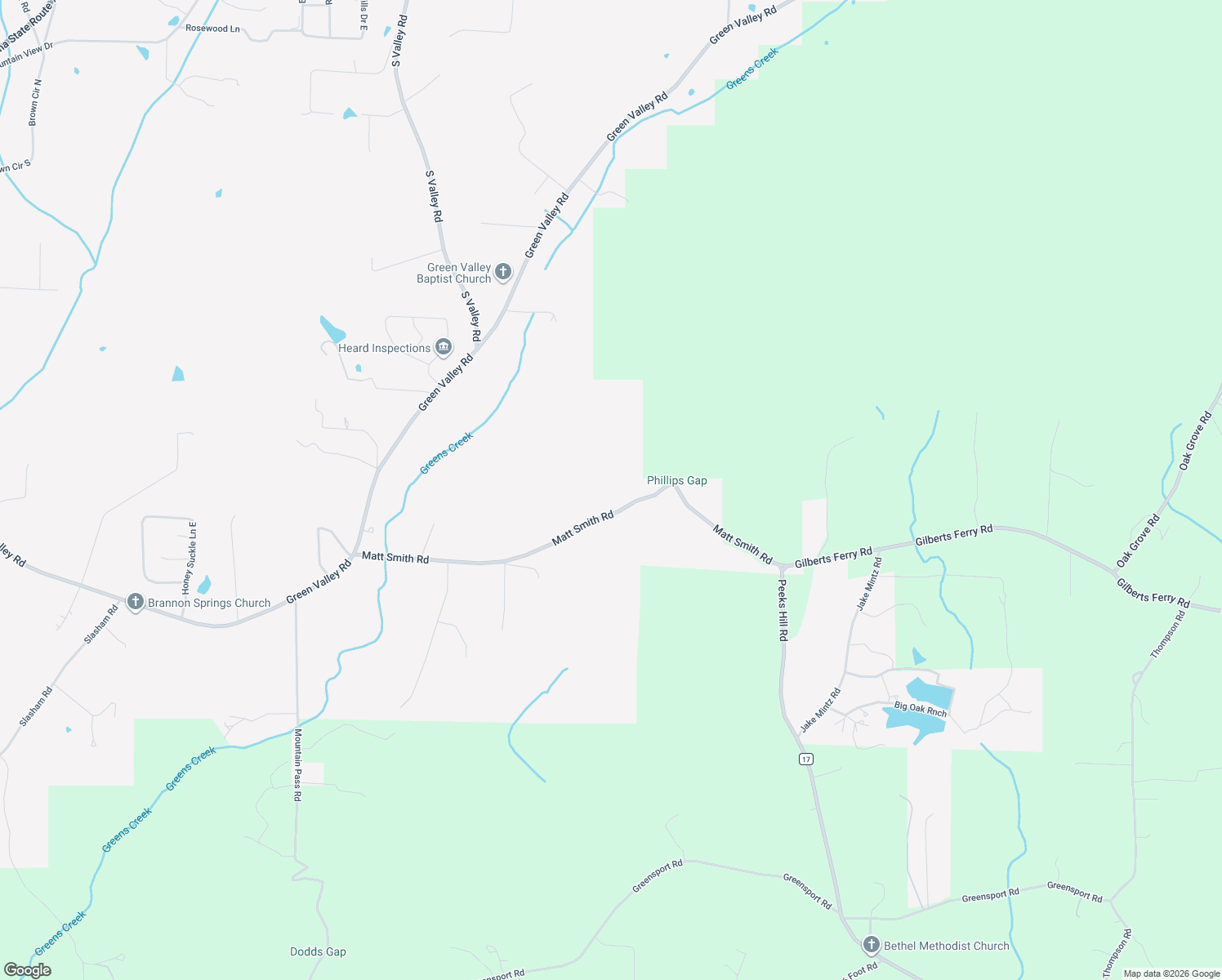 map of restaurants, bars, coffee shops, grocery stores, and more near 4530 Matt Smith Road in Gadsden