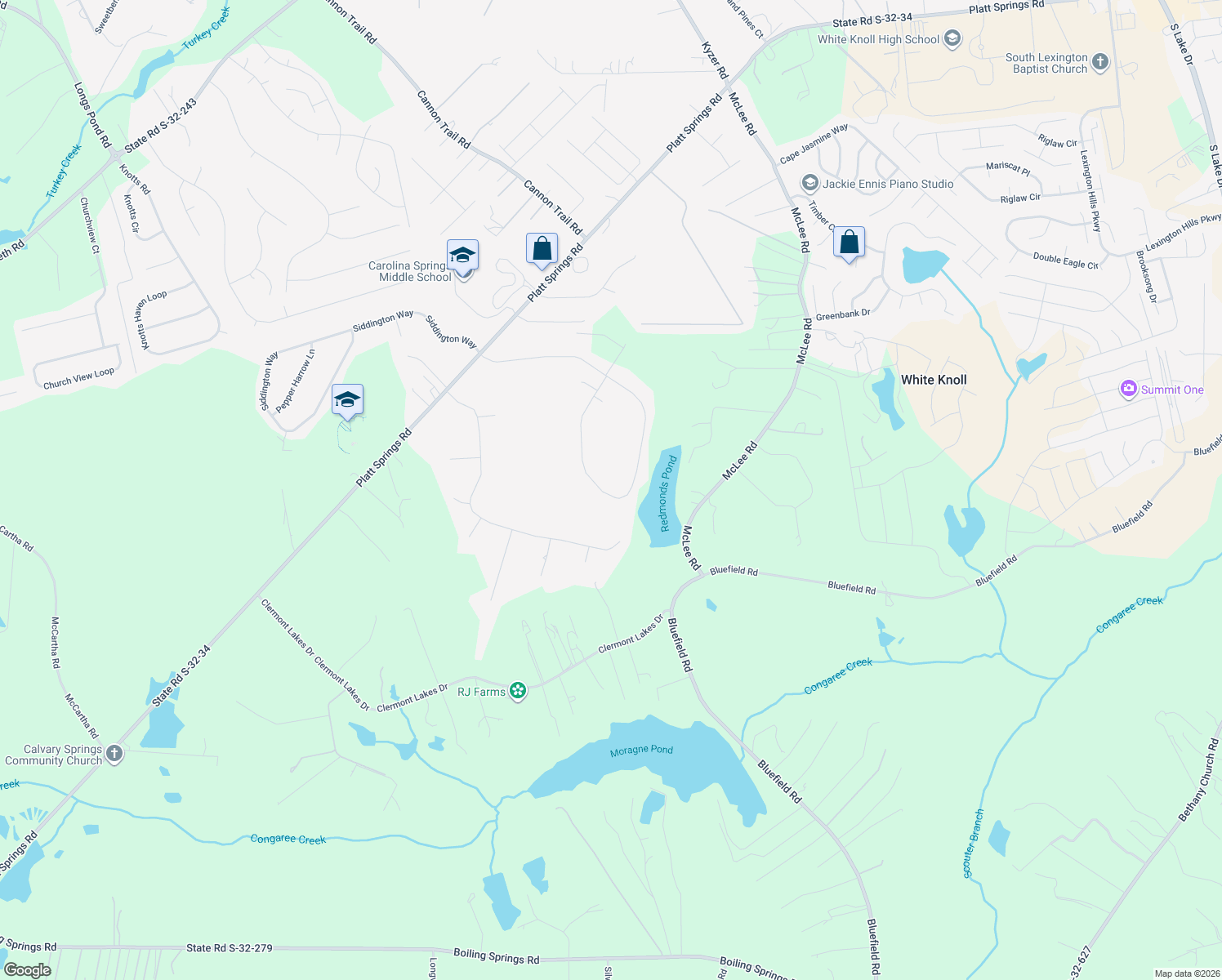 map of restaurants, bars, coffee shops, grocery stores, and more near 300 Bridleridge Road in Lexington