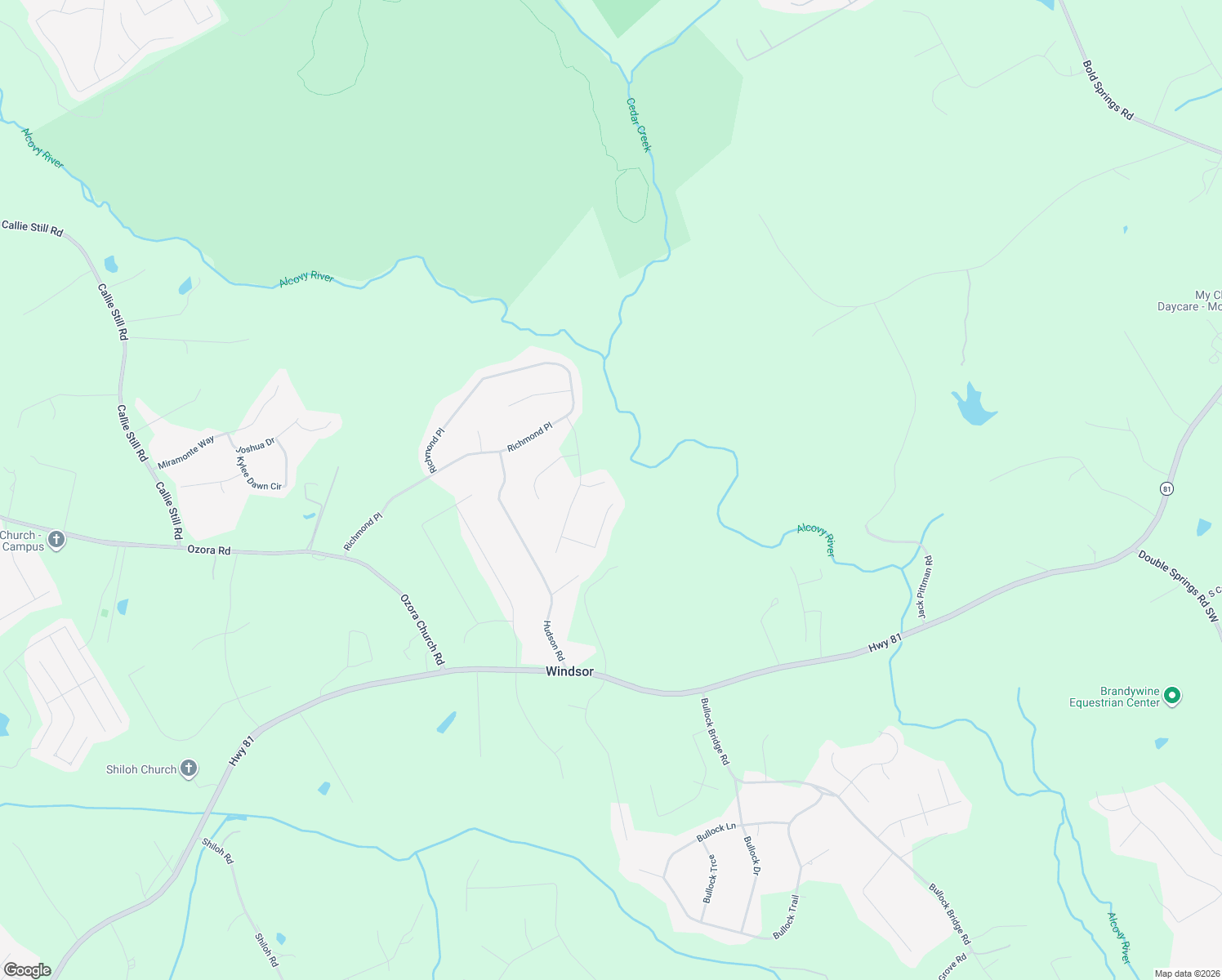 map of restaurants, bars, coffee shops, grocery stores, and more near 1413 Richmond Oak Court in Loganville