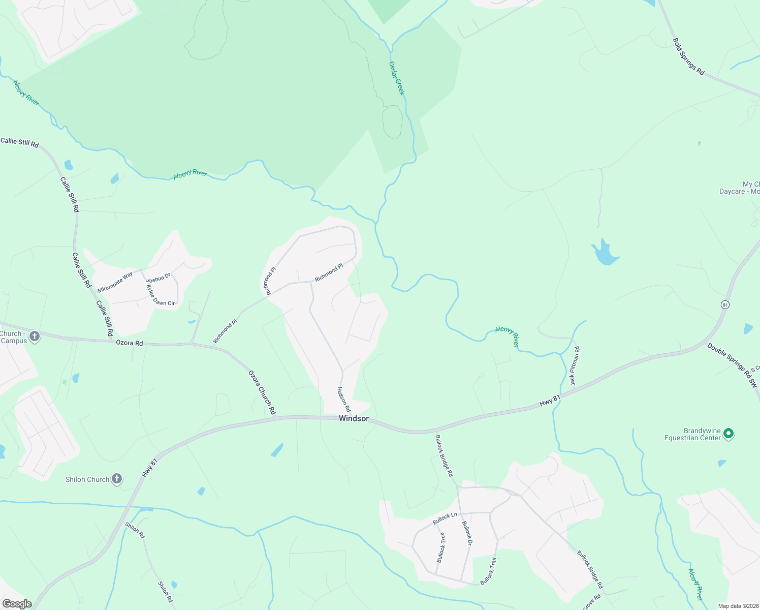 map of restaurants, bars, coffee shops, grocery stores, and more near 1413 Richmond Oak Court in Loganville