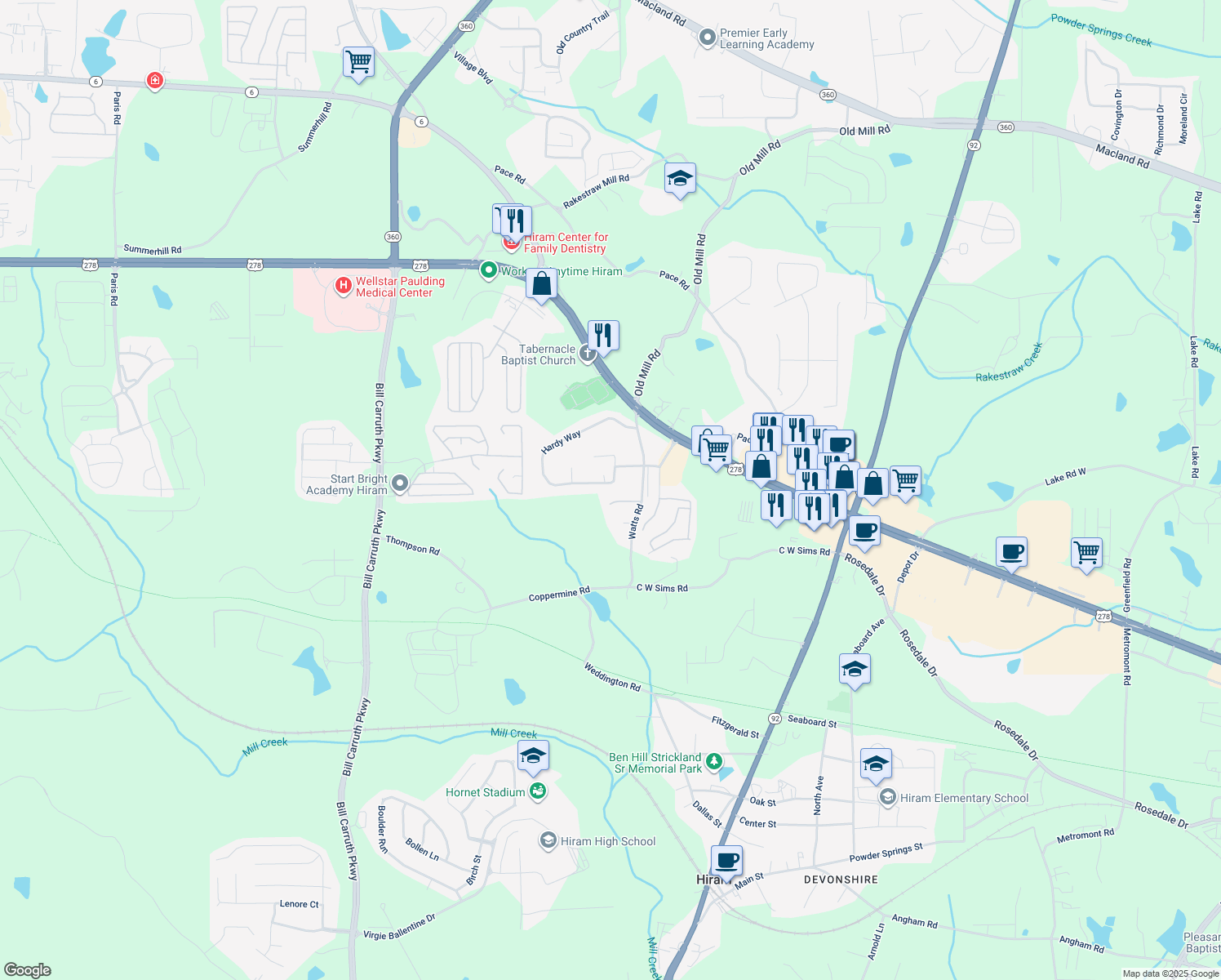 620 Hardy Way, Hiram GA Walk Score