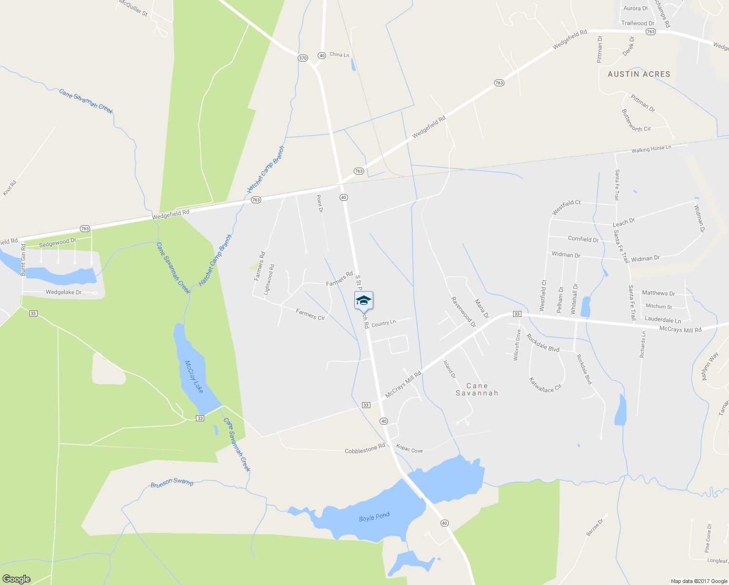 map of restaurants, bars, coffee shops, grocery stores, and more near 975 South Saint Pauls Church Road in Sumter