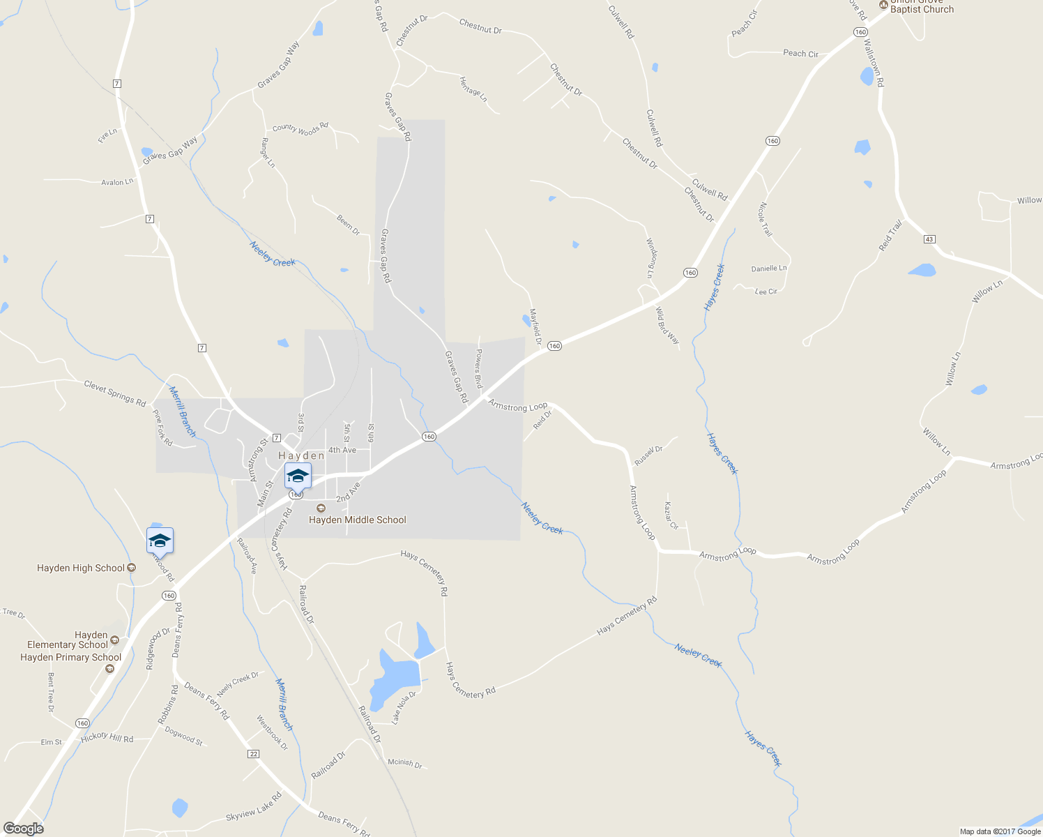 map of restaurants, bars, coffee shops, grocery stores, and more near 140 Armstrong Loop in Hayden