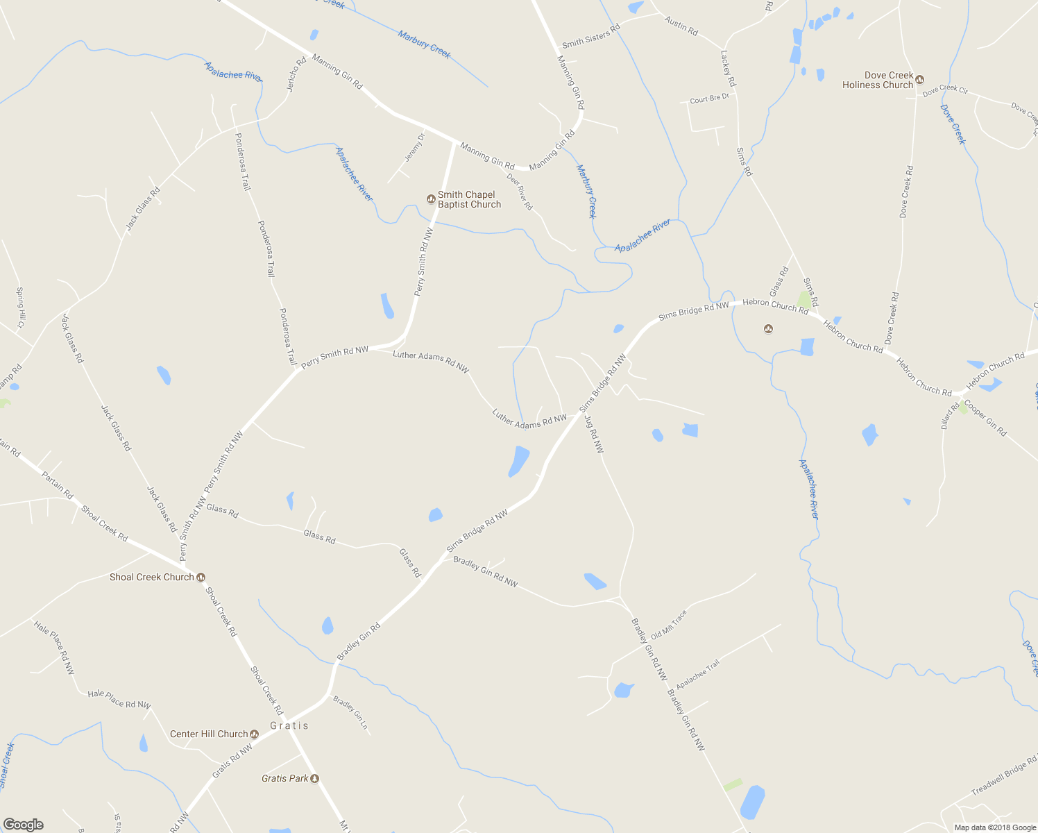 map of restaurants, bars, coffee shops, grocery stores, and more near 3860 Luther Adams Road Northwest in Monroe