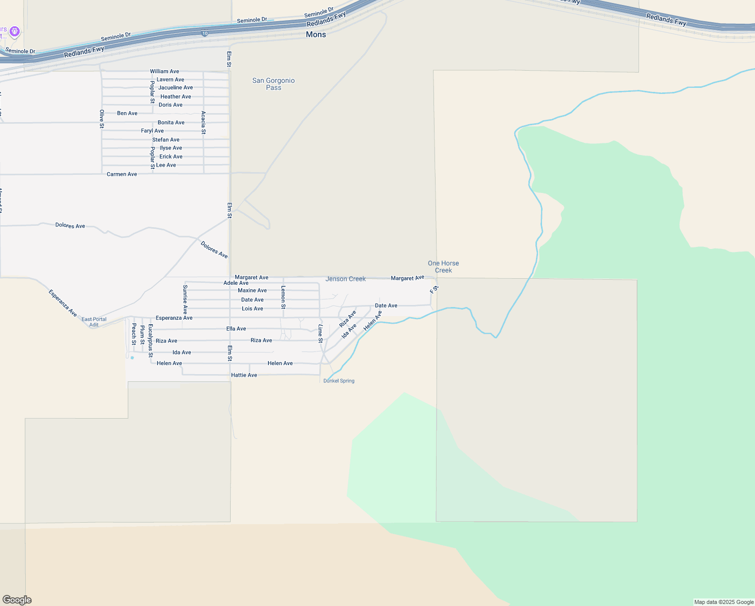 map of restaurants, bars, coffee shops, grocery stores, and more near in Cabazon