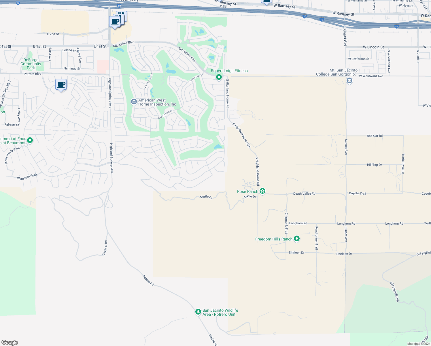 map of restaurants, bars, coffee shops, grocery stores, and more near 6642 Carnelian Street in Rancho Cucamonga