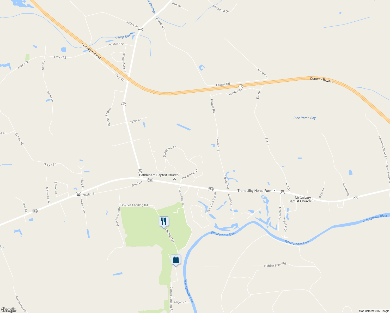 map of restaurants, bars, coffee shops, grocery stores, and more near Derbyshire Court in Conway