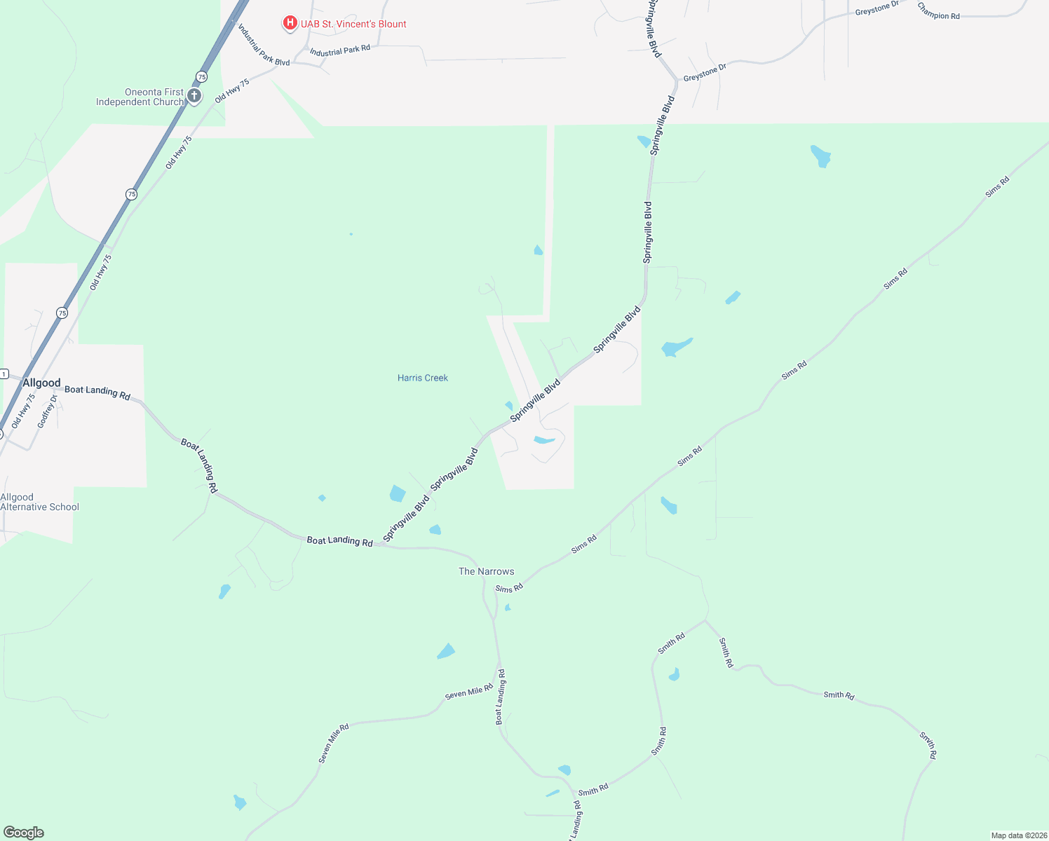 map of restaurants, bars, coffee shops, grocery stores, and more near 3061 Springville Boulevard in Oneonta