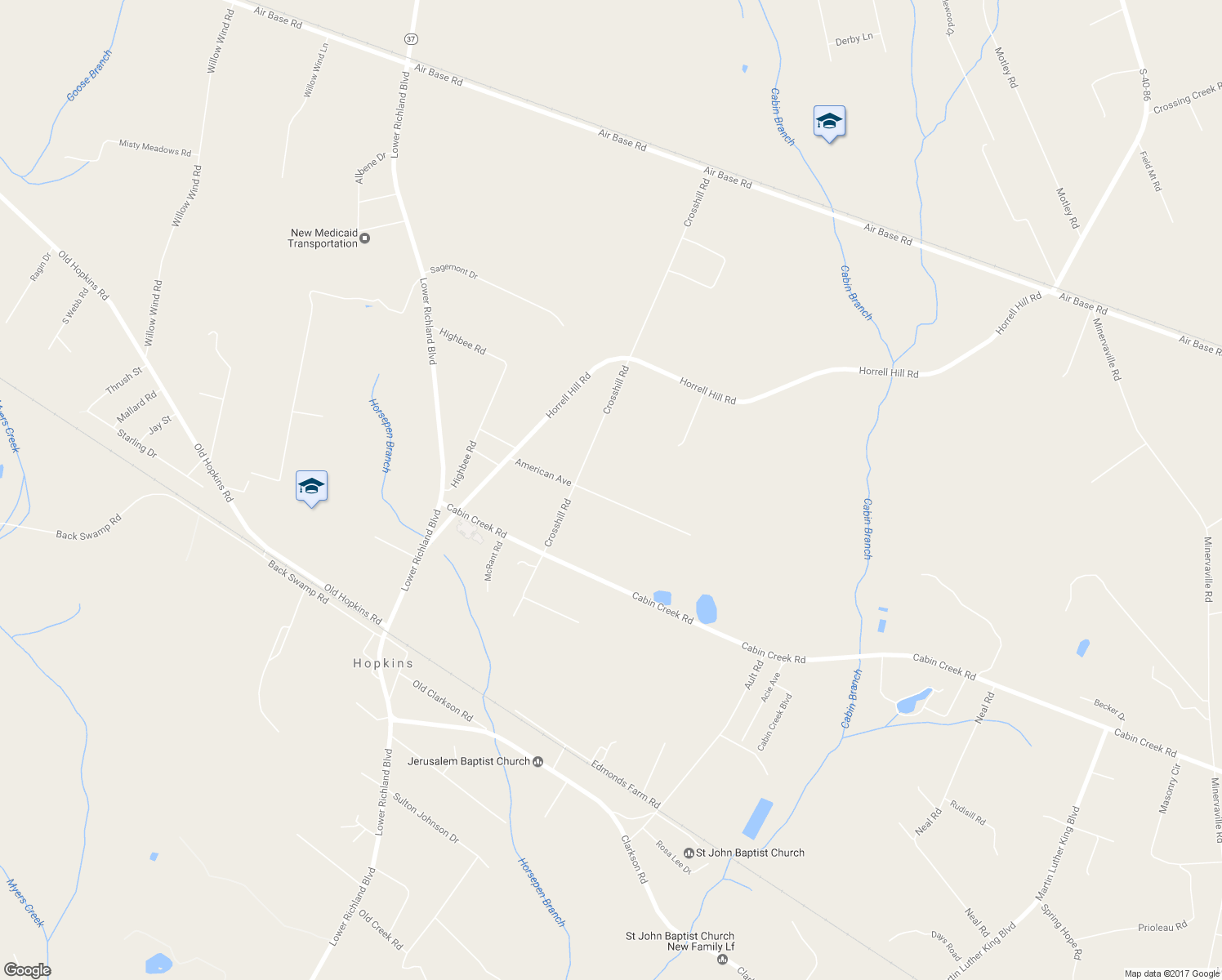 map of restaurants, bars, coffee shops, grocery stores, and more near 219 American Avenue in Hopkins