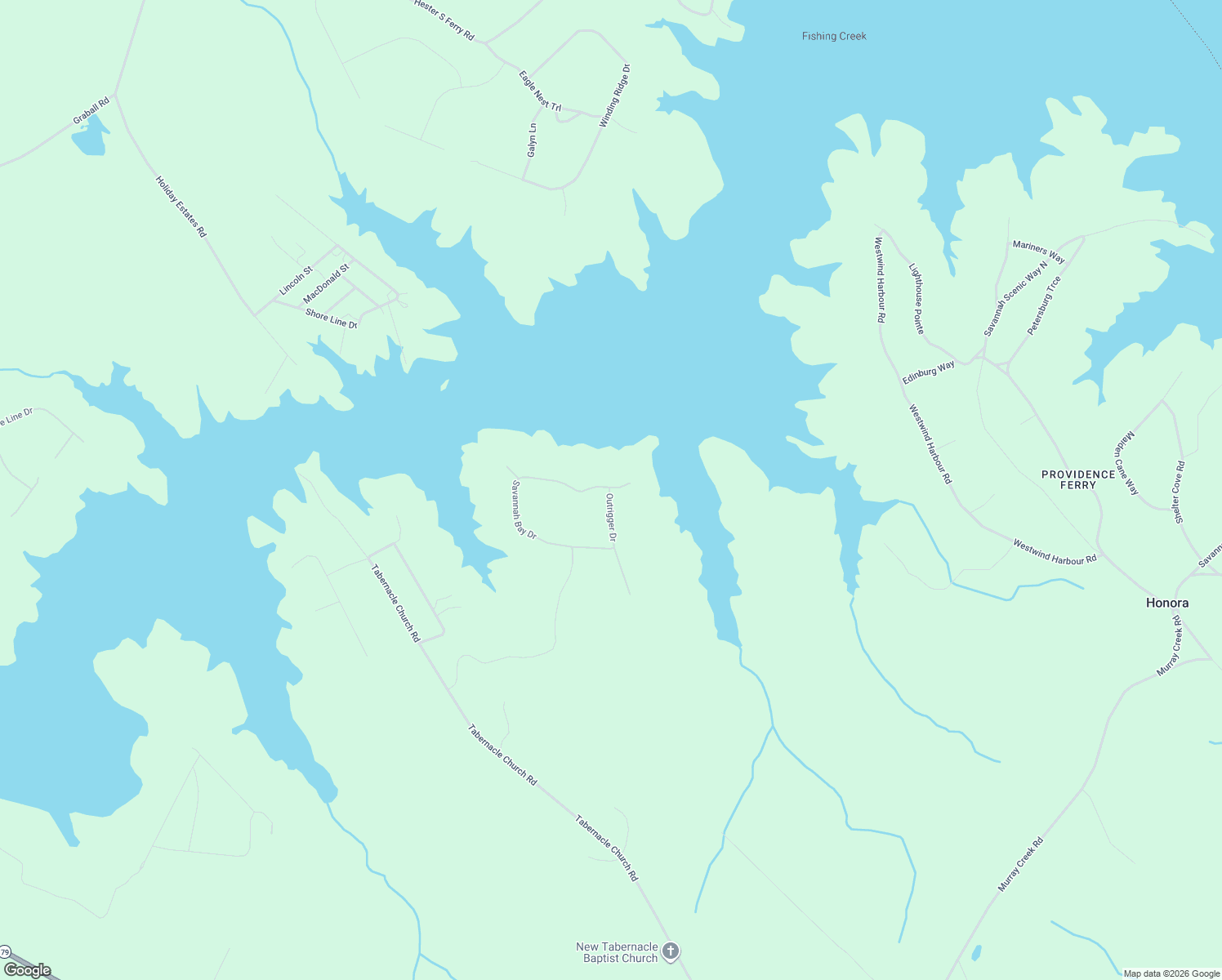 map of restaurants, bars, coffee shops, grocery stores, and more near 1209 Savannah Bay Drive in Lincolnton