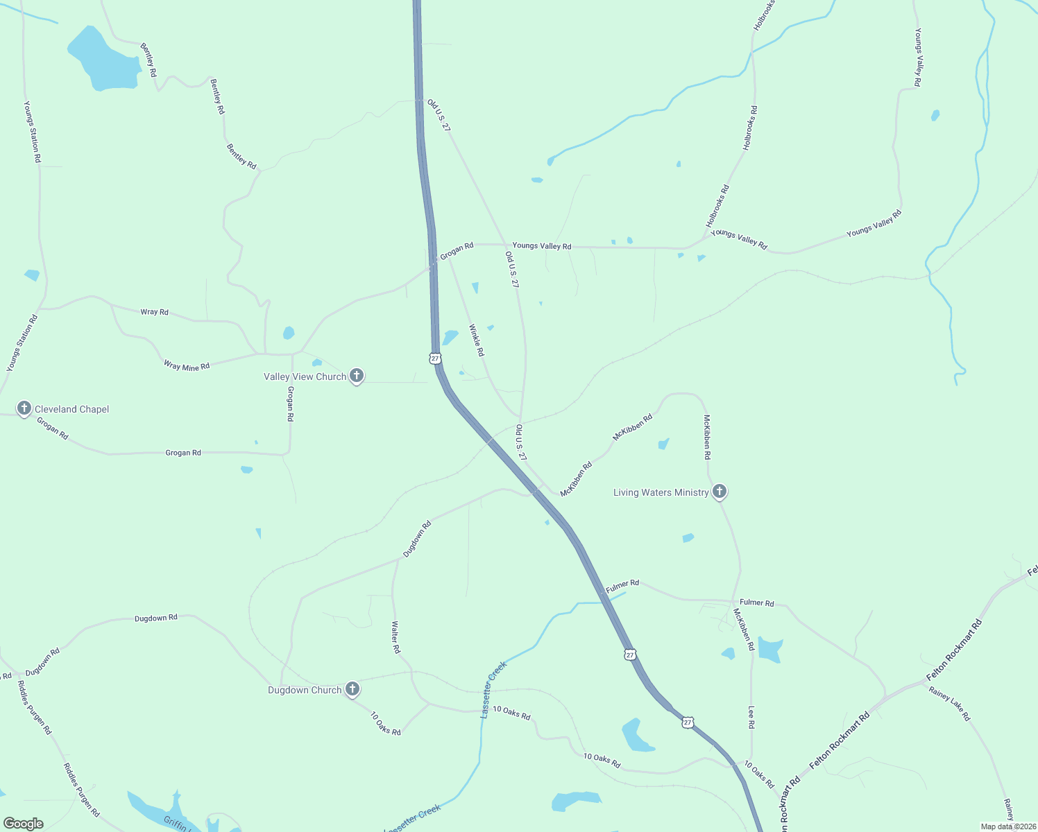 map of restaurants, bars, coffee shops, grocery stores, and more near 64 Winkle Road in Buchanan