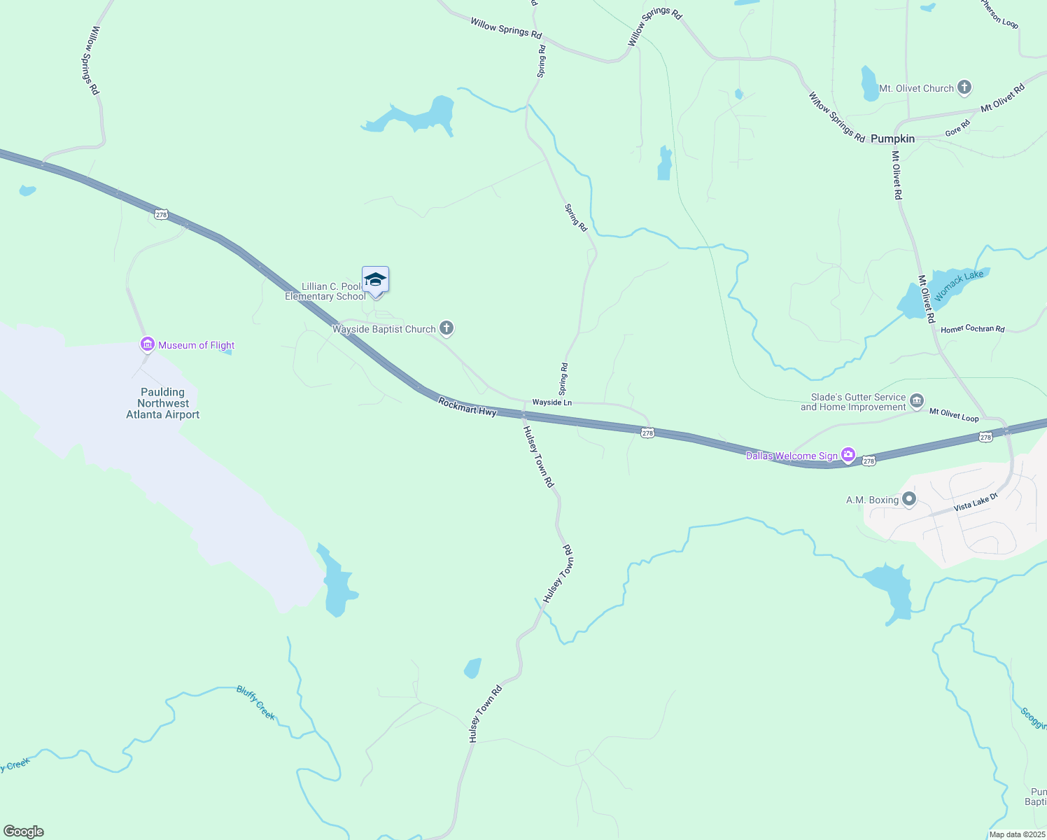 map of restaurants, bars, coffee shops, grocery stores, and more near 0 Hulsey Town Road in Dallas