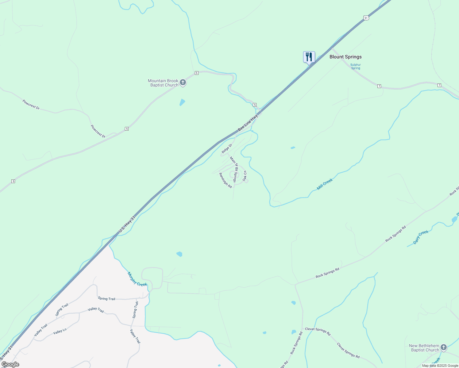 map of restaurants, bars, coffee shops, grocery stores, and more near 96 Drennen Park Circle in Hayden