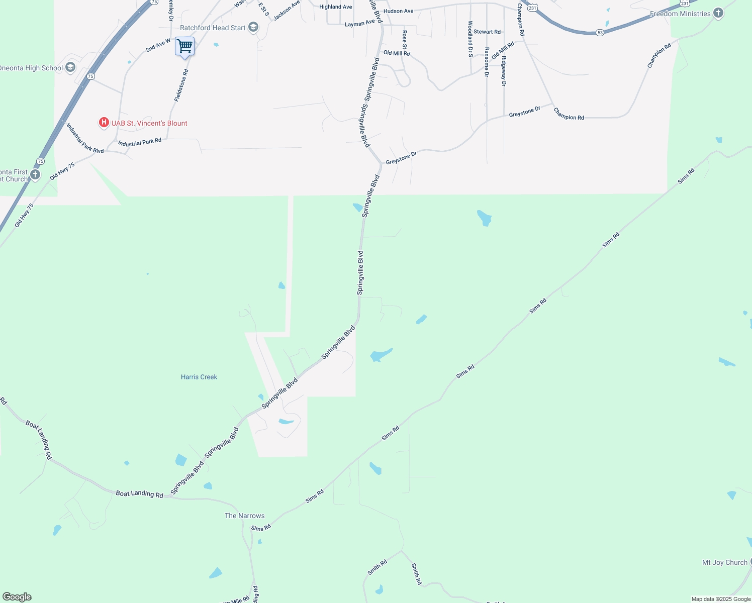 map of restaurants, bars, coffee shops, grocery stores, and more near 76 Woodard Drive in Oneonta