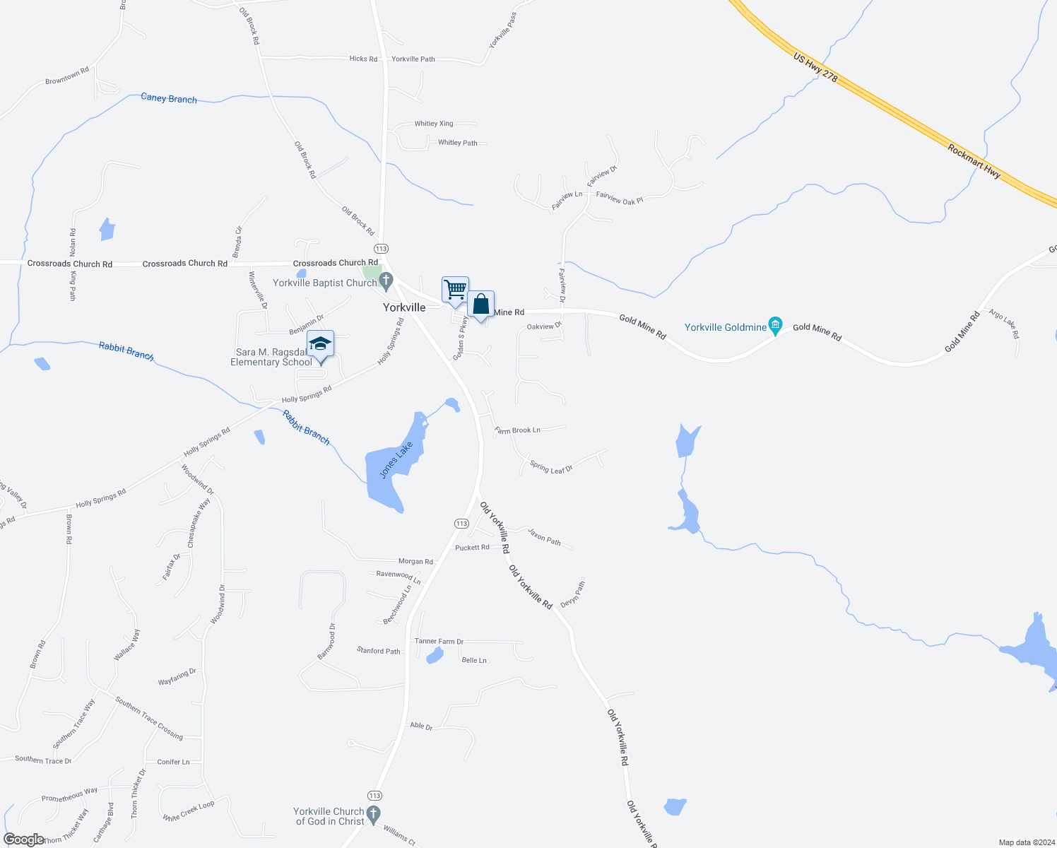 map of restaurants, bars, coffee shops, grocery stores, and more near 291 Farm Brook Lane in Dallas