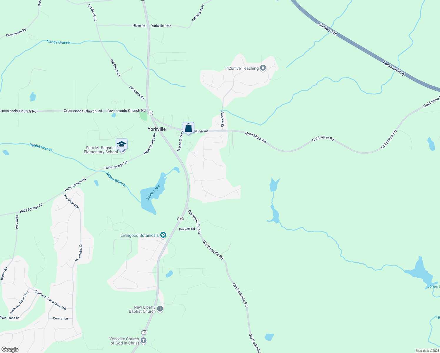 map of restaurants, bars, coffee shops, grocery stores, and more near 401 Farm Brook Lane in Dallas