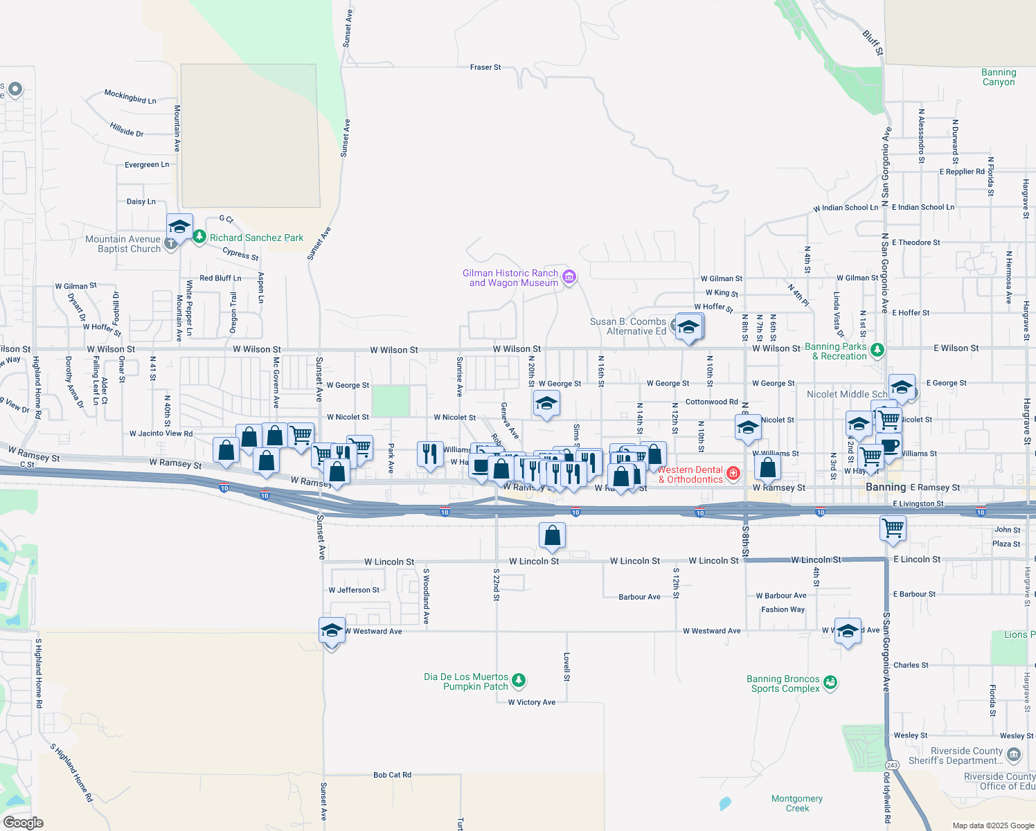 2061 West Nicolet Street, Banning CA Walk Score