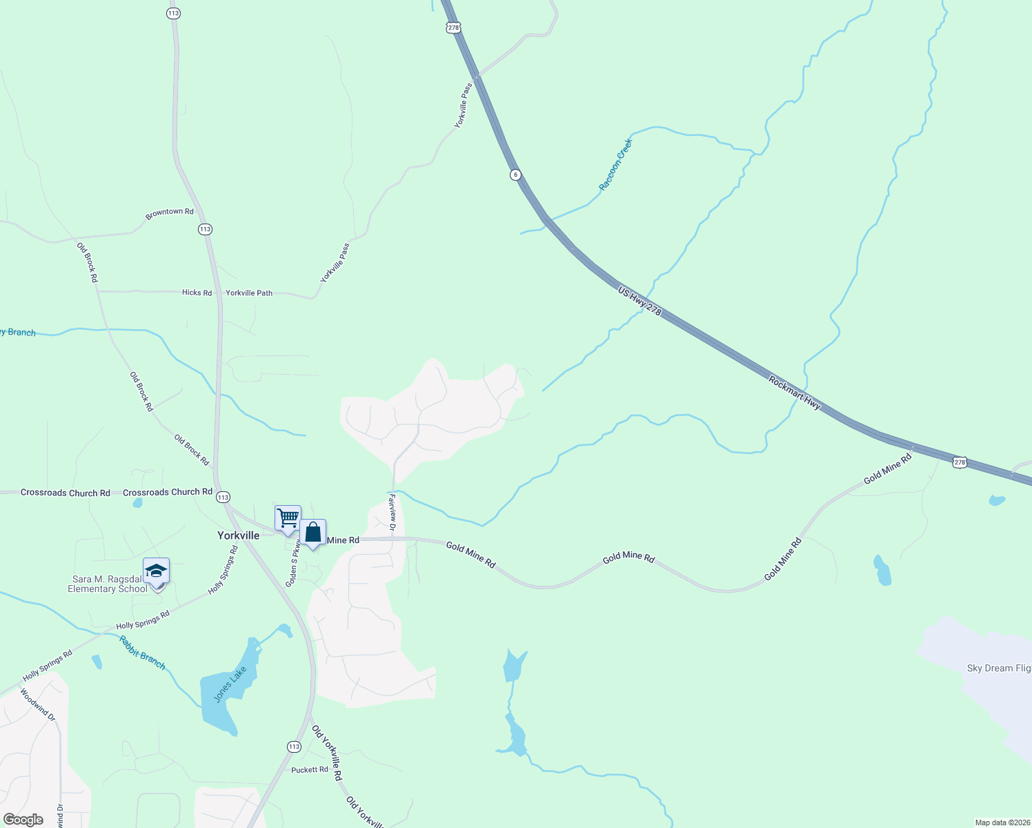map of restaurants, bars, coffee shops, grocery stores, and more near 76 Fairview Oak Trce in Dallas