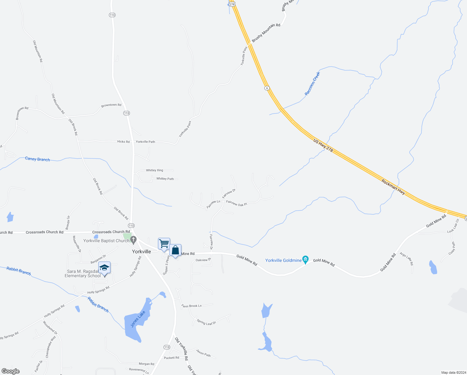 map of restaurants, bars, coffee shops, grocery stores, and more near 629 Fairview Drive in Dallas