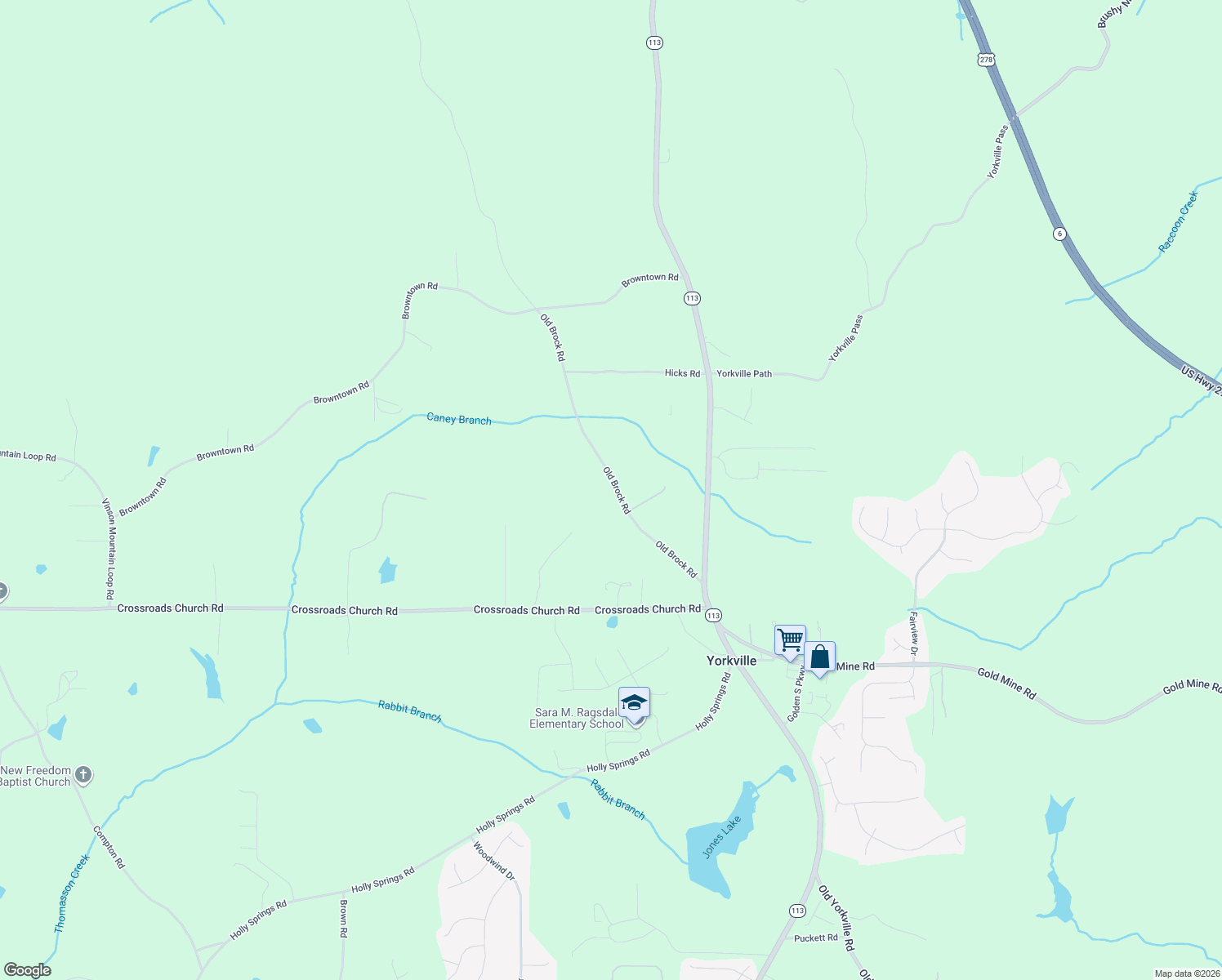 map of restaurants, bars, coffee shops, grocery stores, and more near 391 Old Brock Rd in Rockmart