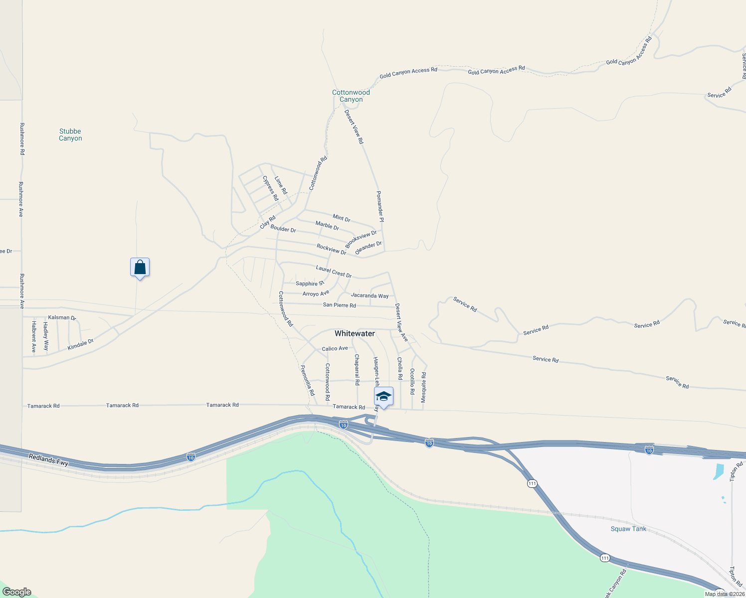 map of restaurants, bars, coffee shops, grocery stores, and more near 12980 Crest Lane in Whitewater