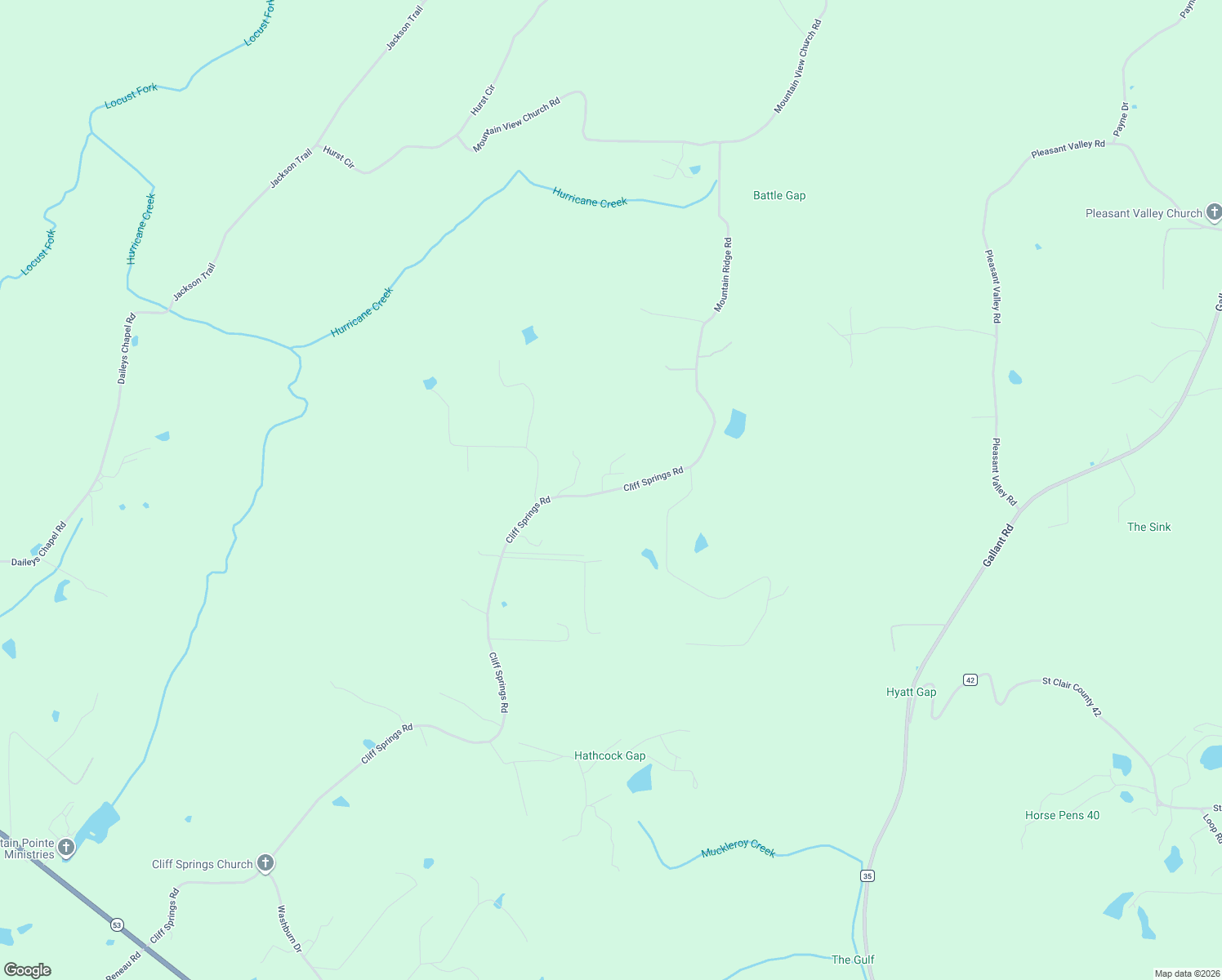 map of restaurants, bars, coffee shops, grocery stores, and more near 2405 Cliff Springs Road in Oneonta