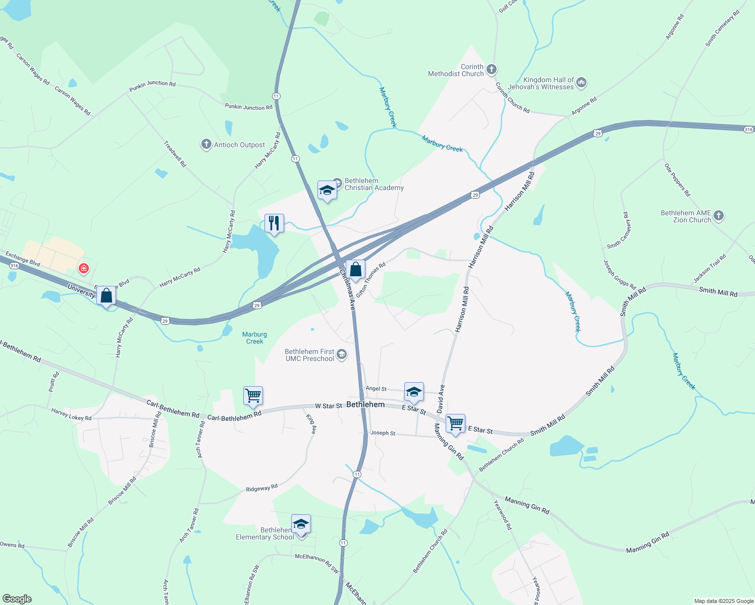 133 Thorn Brook Road, Bethlehem GA Walk Score