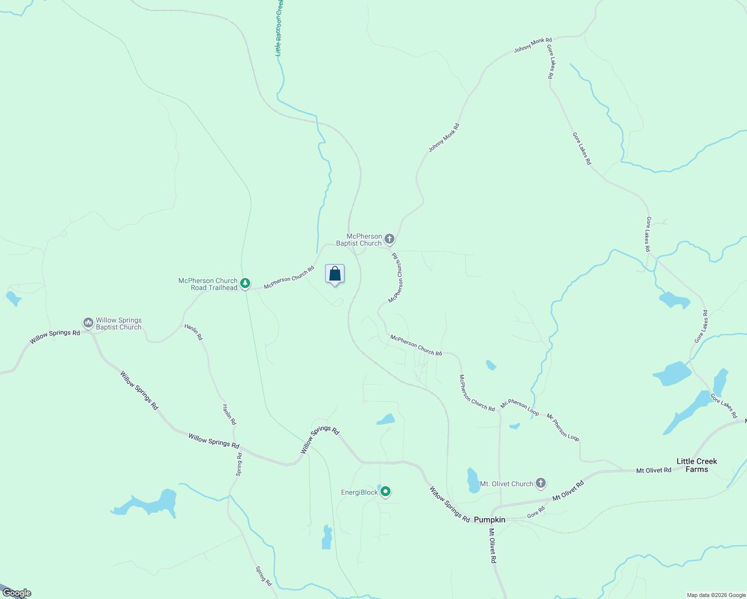 map of restaurants, bars, coffee shops, grocery stores, and more near 1365 McPherson Church Road in Dallas