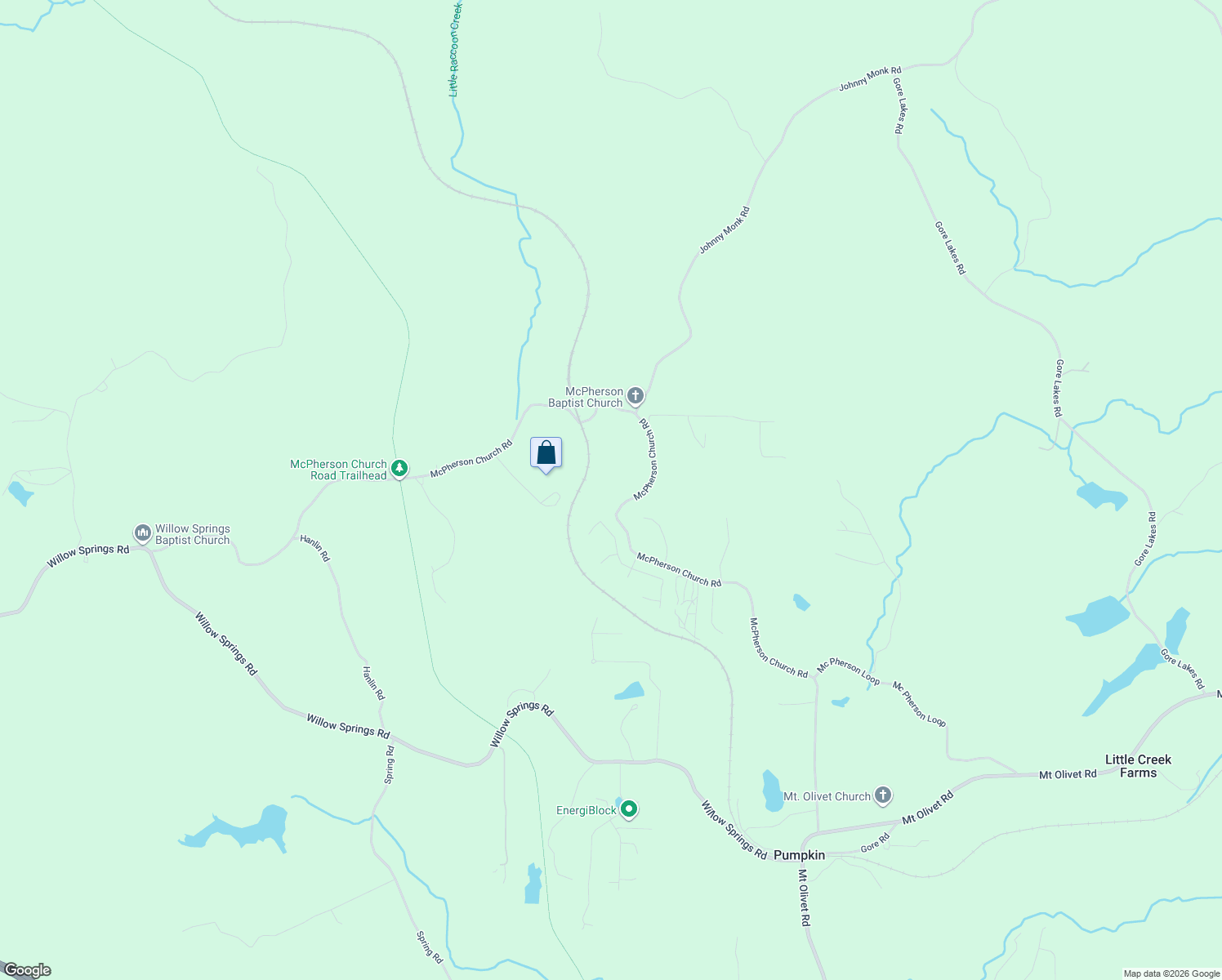 map of restaurants, bars, coffee shops, grocery stores, and more near 1365 McPherson Church Road in Dallas