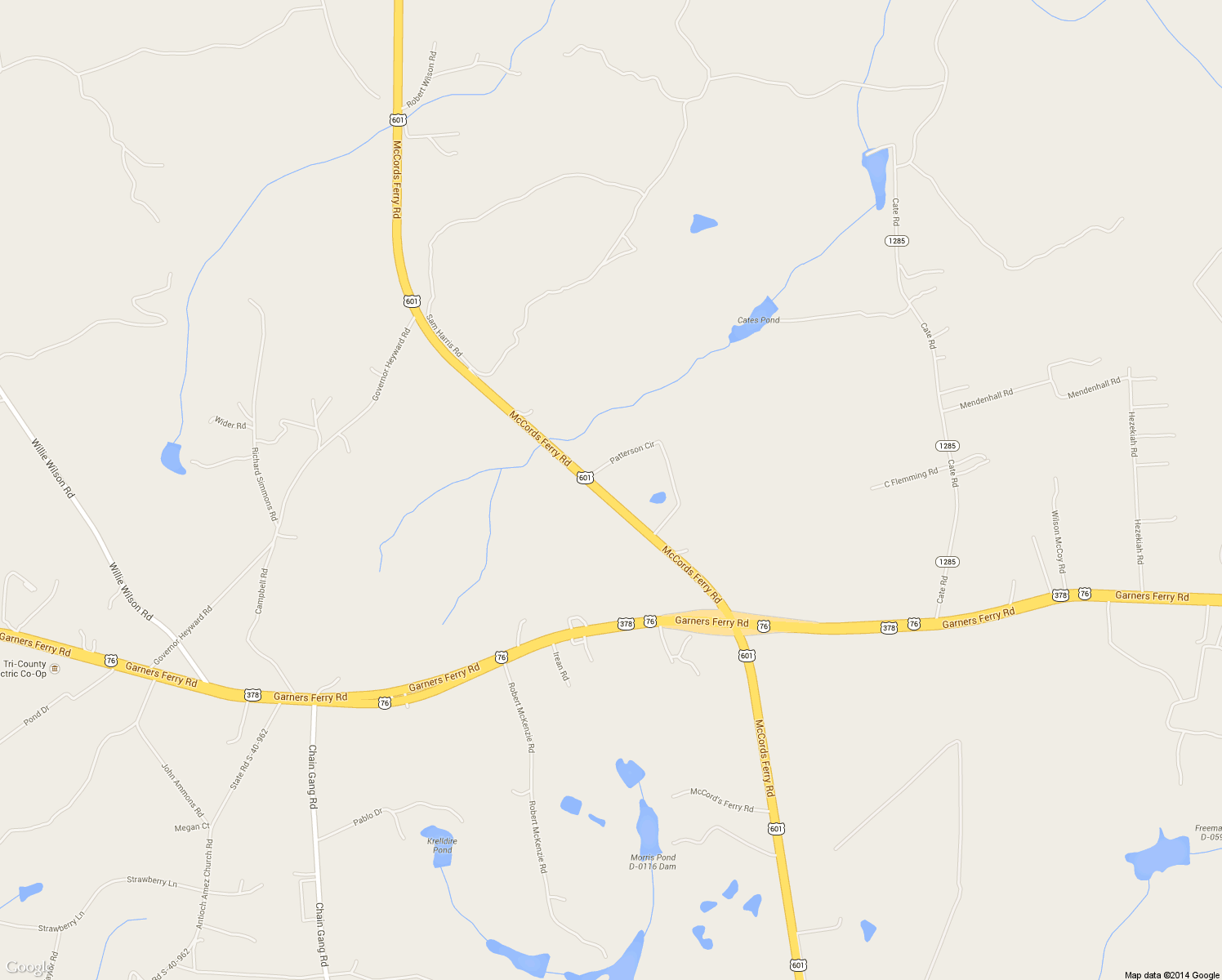 map of restaurants, bars, coffee shops, grocery stores, and more near 2665 McCords Ferry Road in Eastover