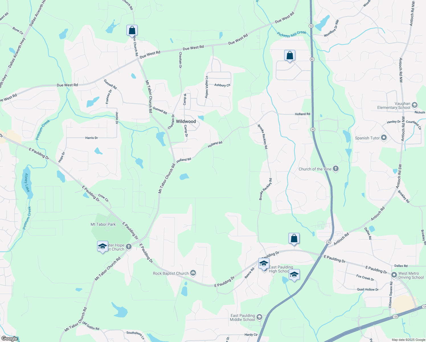 map of restaurants, bars, coffee shops, grocery stores, and more near 208 Greenhill Drive in Dallas