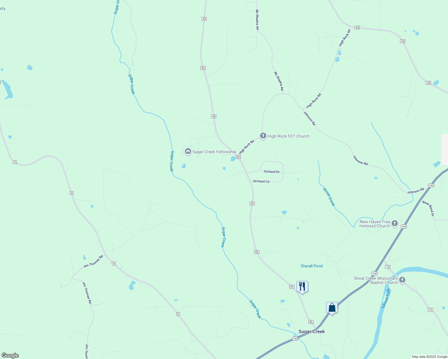 map of restaurants, bars, coffee shops, grocery stores, and more near 190 Oak Tree Road in Hayden