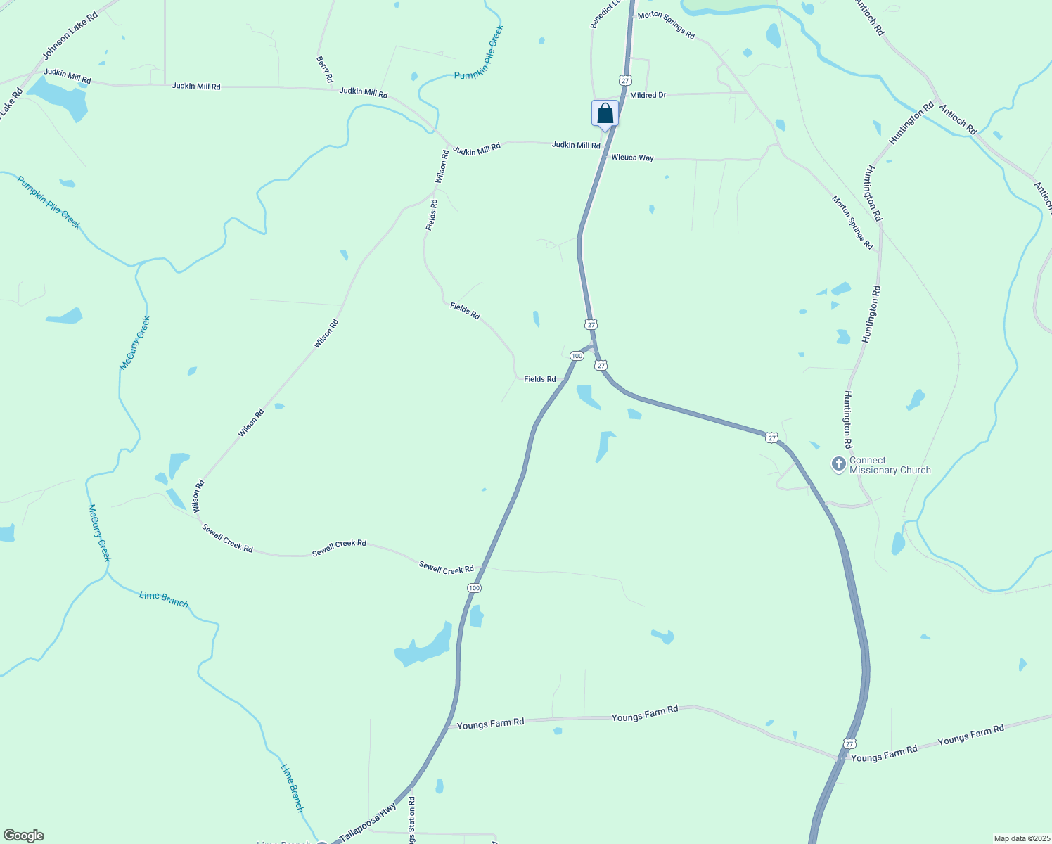 map of restaurants, bars, coffee shops, grocery stores, and more near 192 Tallapoosa Highway in Cedartown