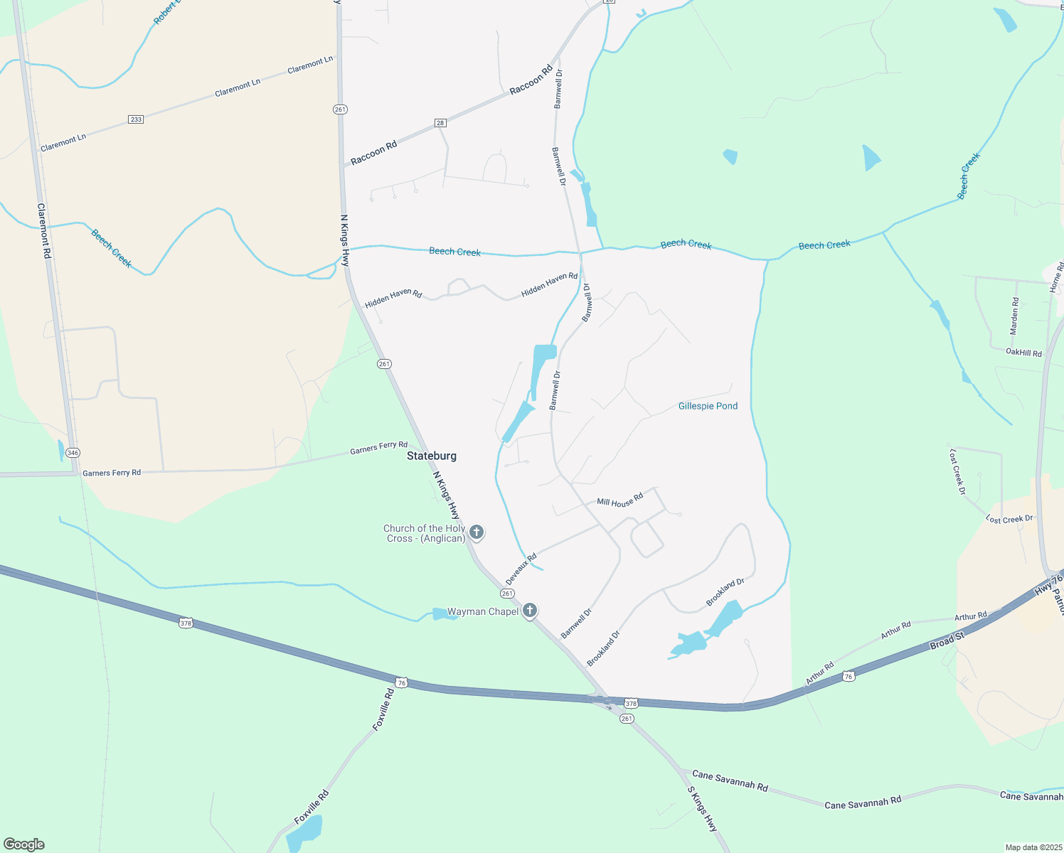map of restaurants, bars, coffee shops, grocery stores, and more near 6540 Stateburg Hills Drive in Sumter