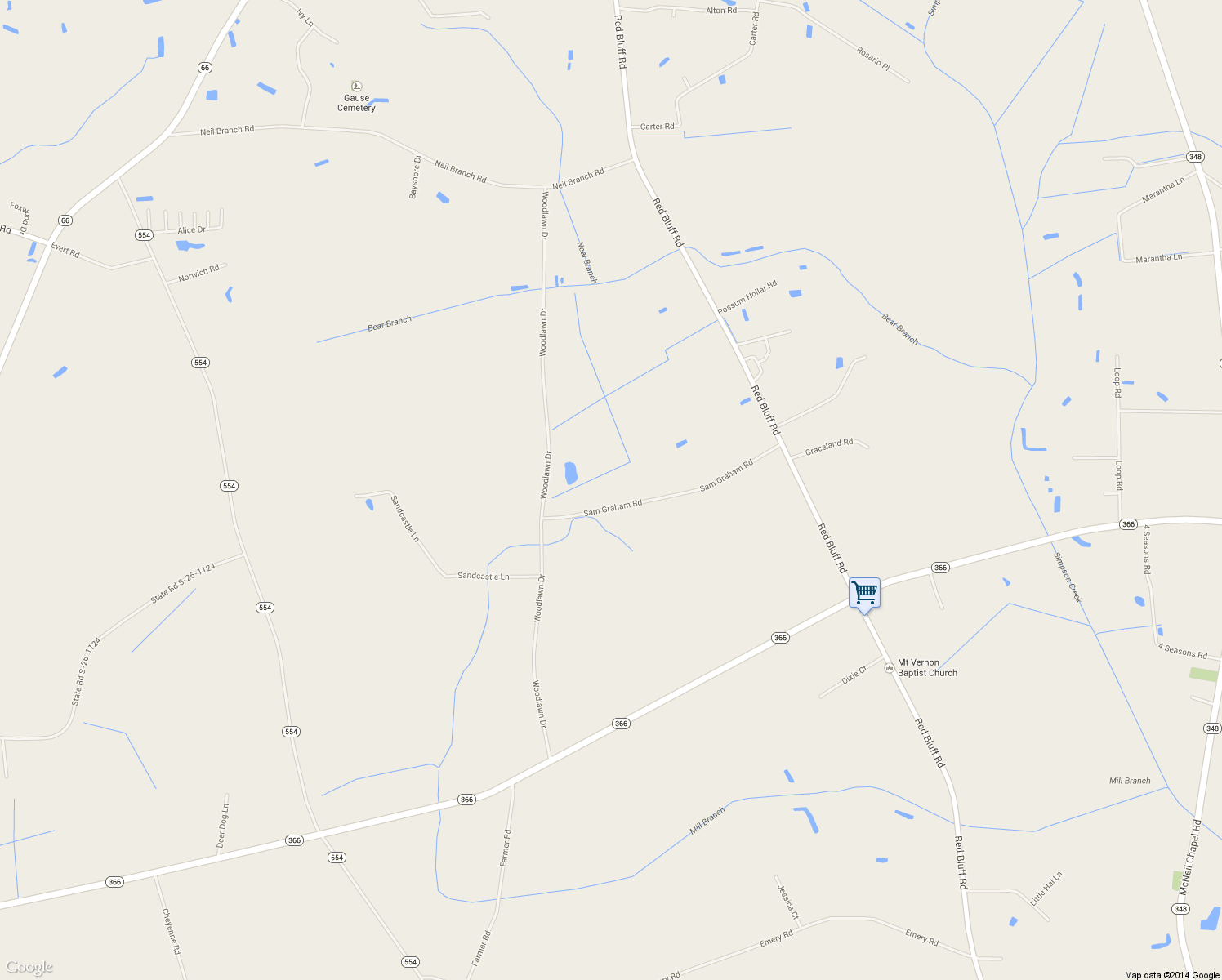 map of restaurants, bars, coffee shops, grocery stores, and more near 3476 Sam Graham Road in Loris